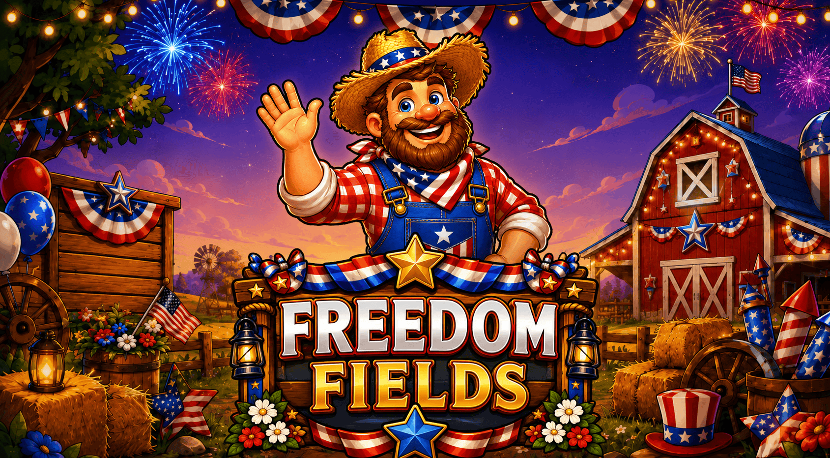 Freedom Fields Slot Demo by Spinova slot cover image