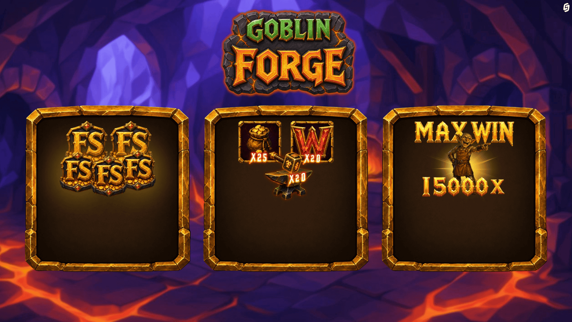Goblin Forge slot intro screen