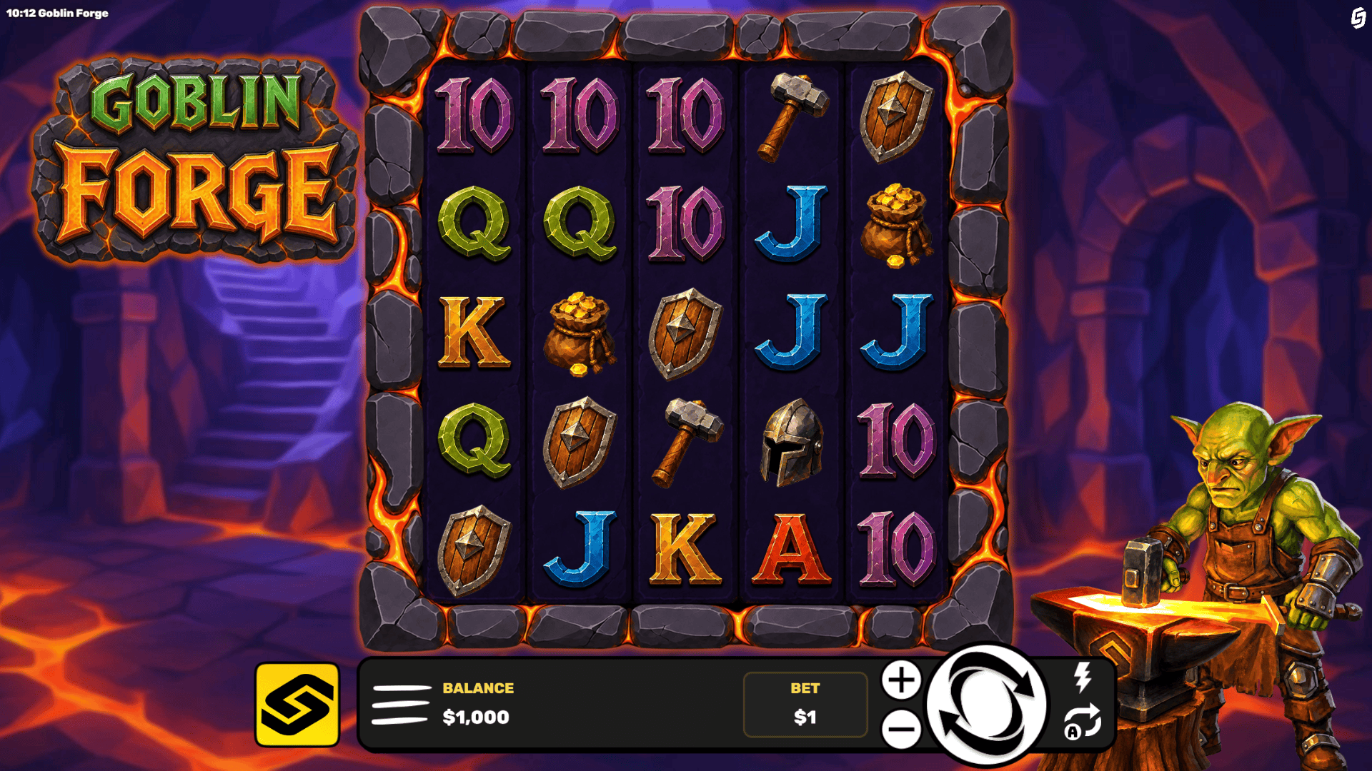 Goblin Forge slot gameplay reels
