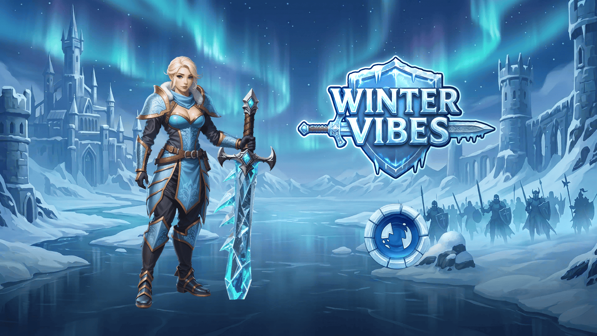 Winter Vibes slot intro screen
