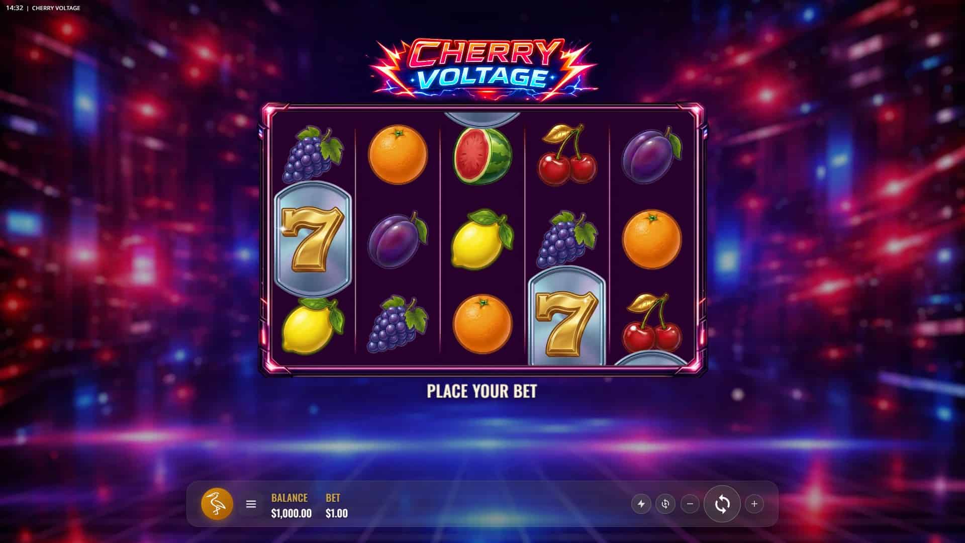 Cherry-Voltage slot gameplay reels