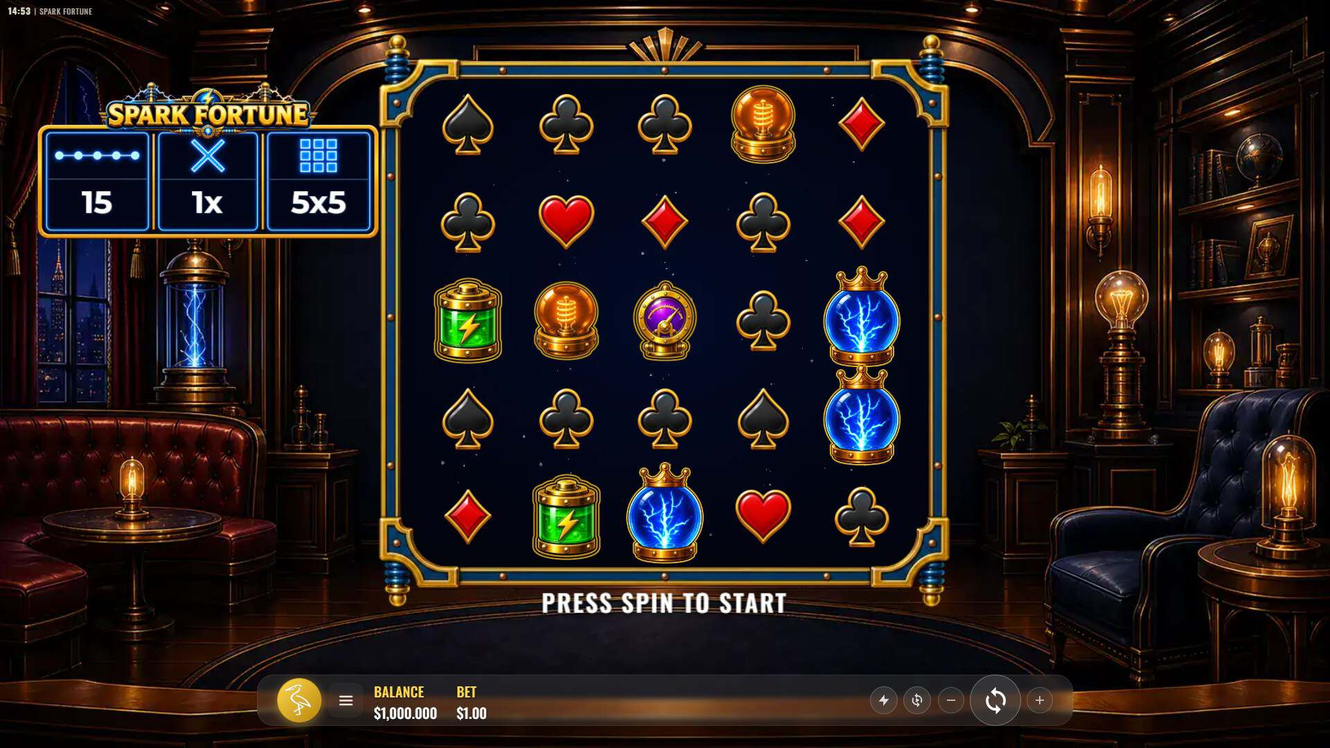 Spark Fortune slot gameplay reels