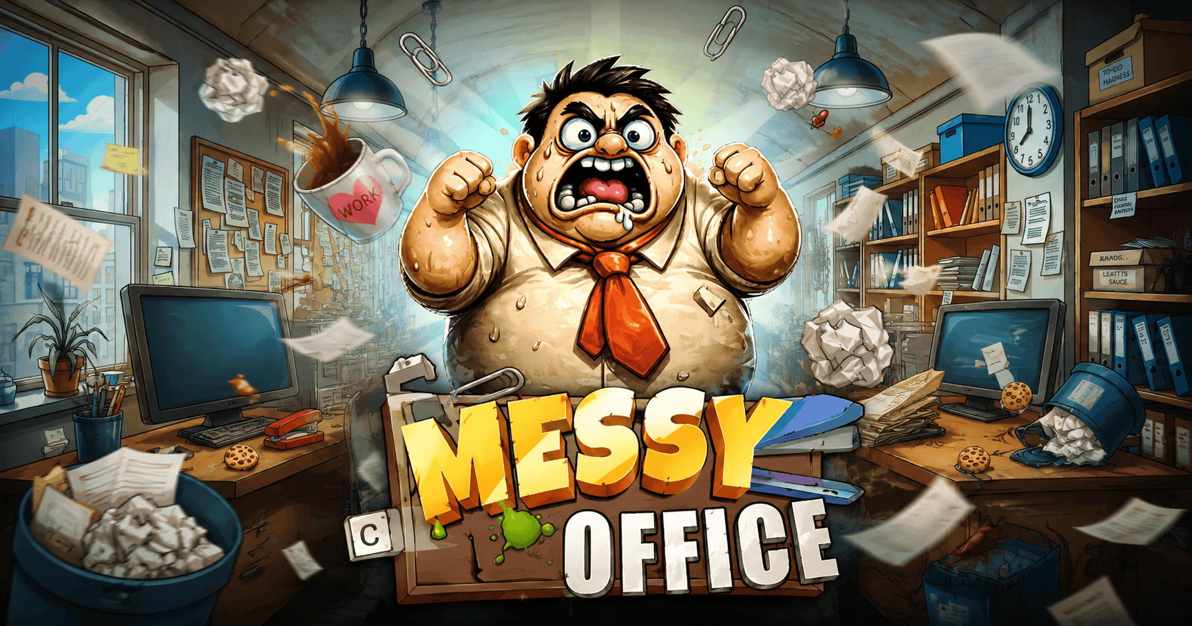 Messy Office Slot Demo by Stacy S Cookies slot cover image