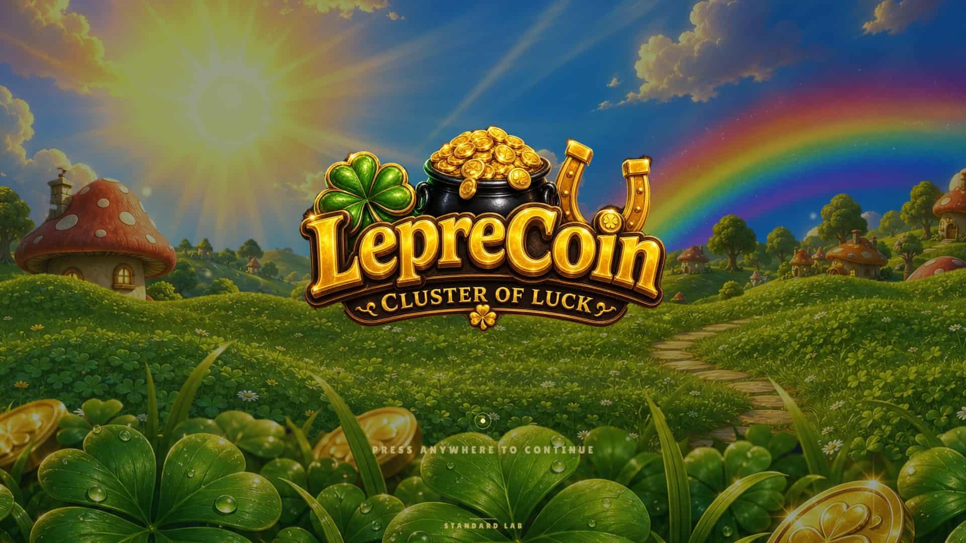 LepreCoin slot intro screen