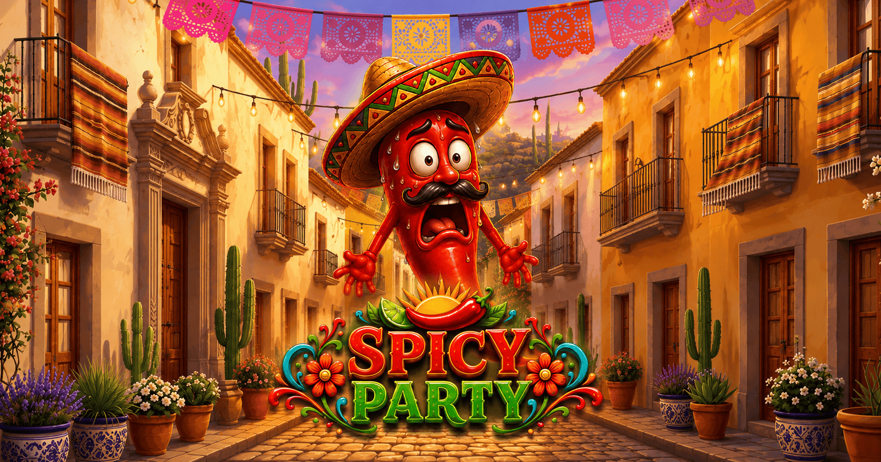 Spicy Party Slot Demo by Static slot cover image