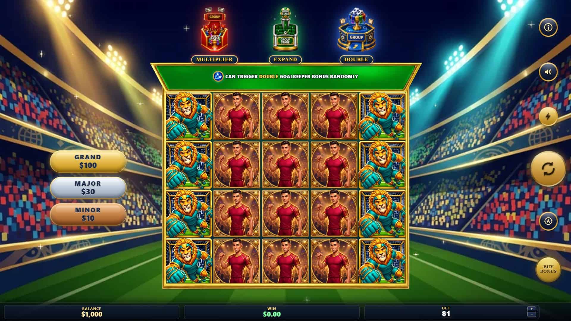 Football World Glory Cup slot gameplay reels