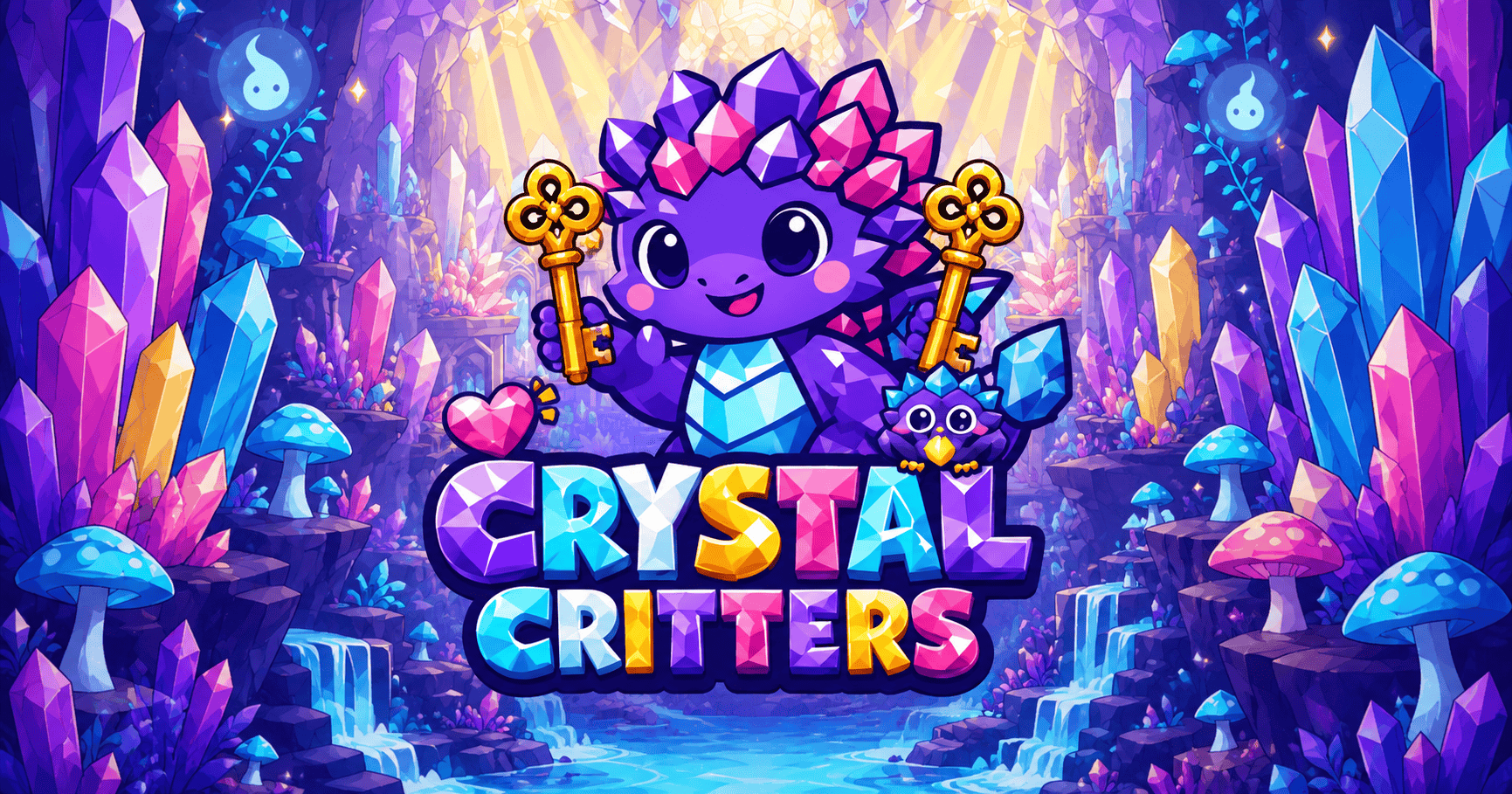 Crystal Critters Slot Demo by Super Slots slot cover image