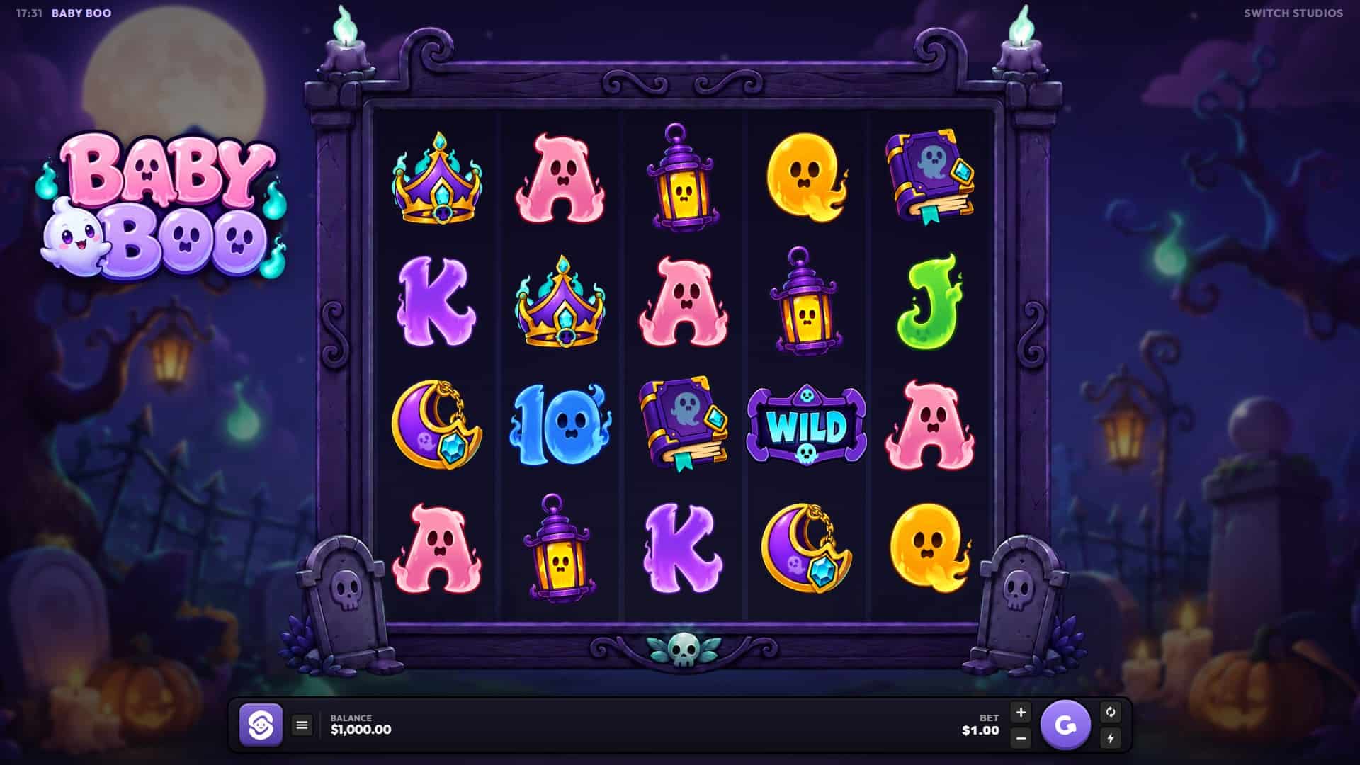 Baby Boo slot gameplay reels
