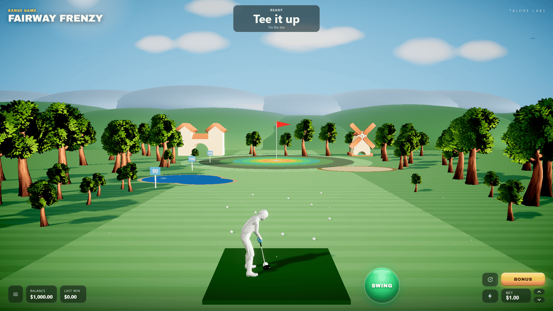 Fairway Frenzy slot gameplay reels