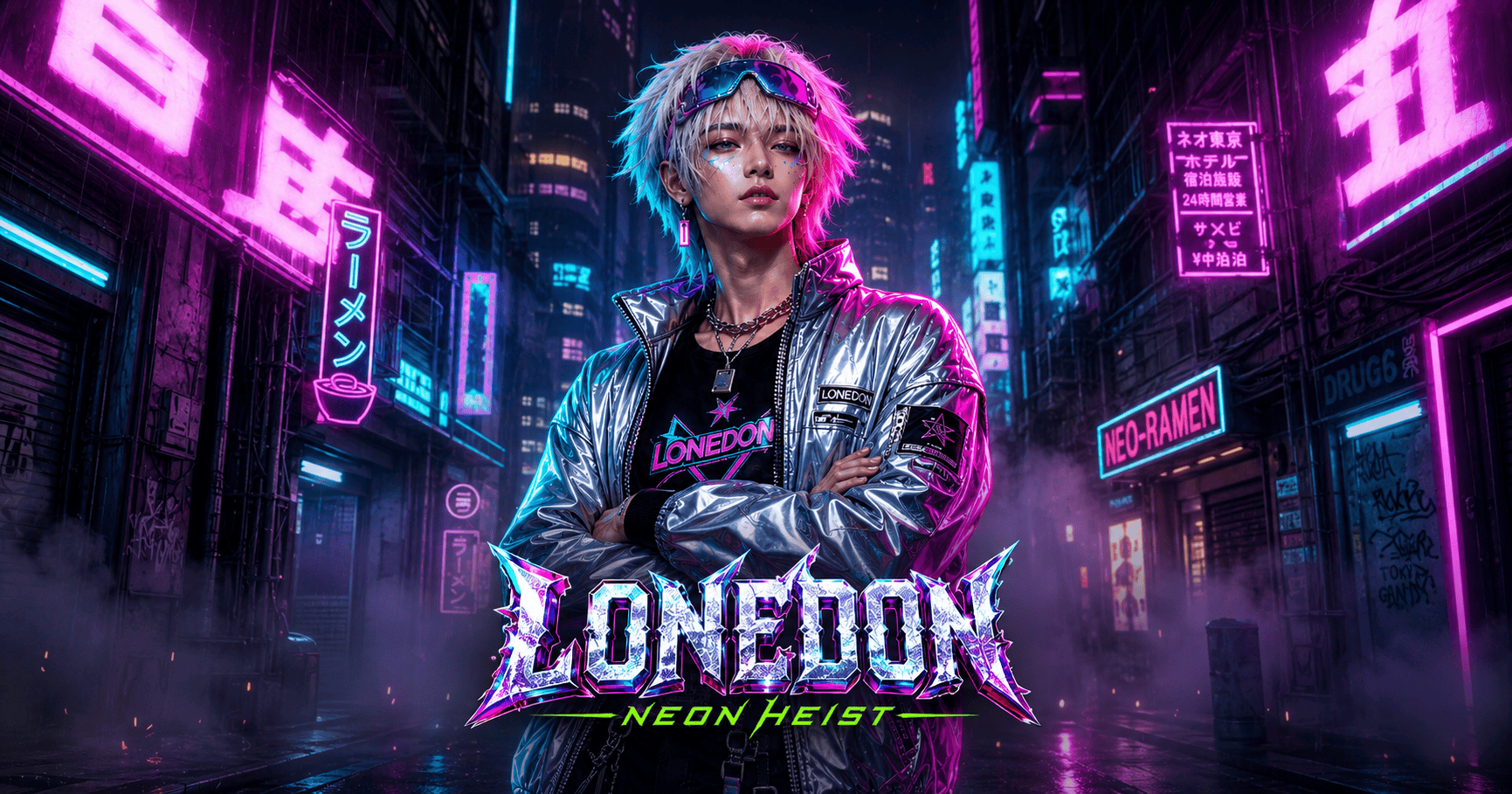 Lonedon Neon Heist Slot Demo by Taro Gaming slot cover image