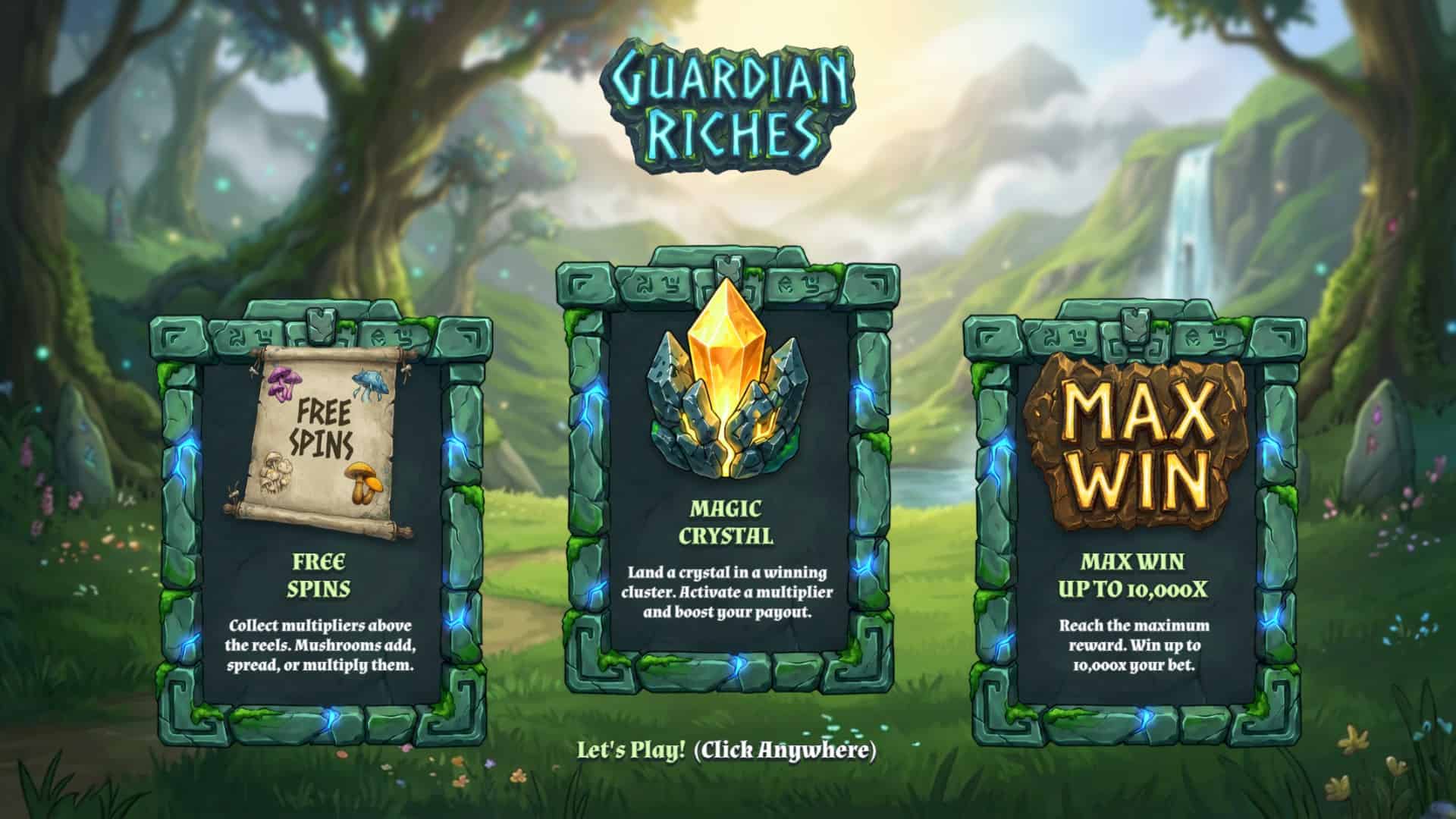 Guardian Riches slot intro screen