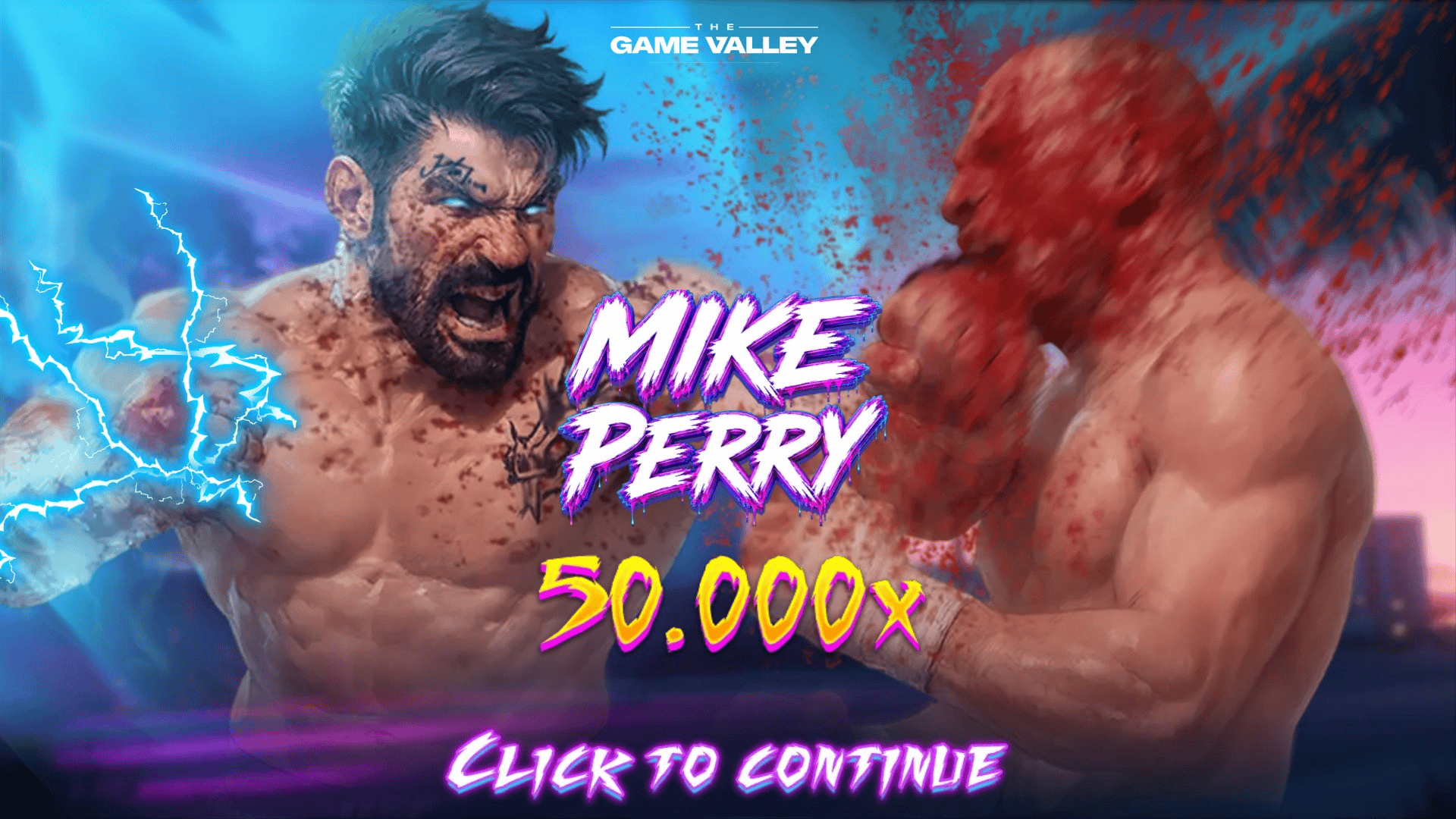 Mike Perry PLATINUM slot intro screen