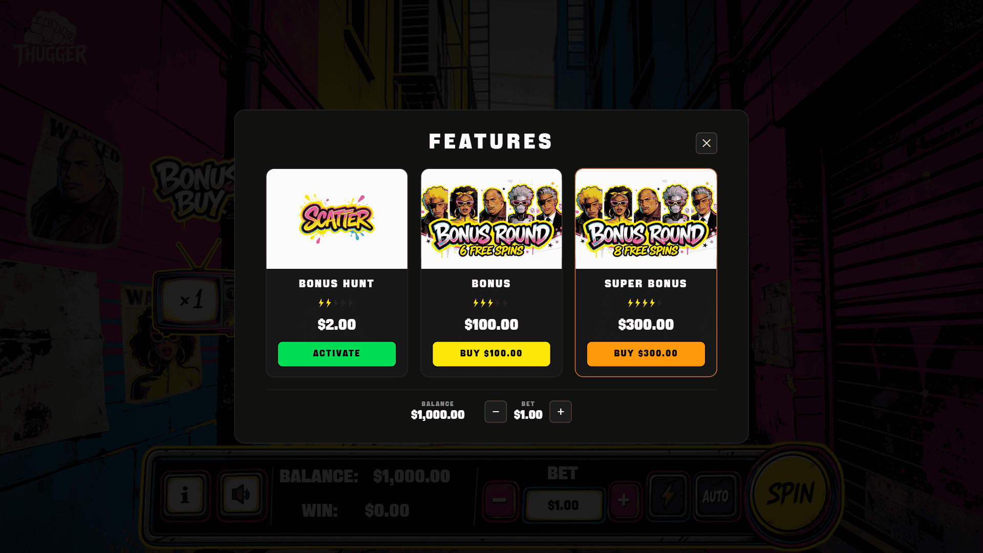 Backstreets: Chapter One bonus buy menu