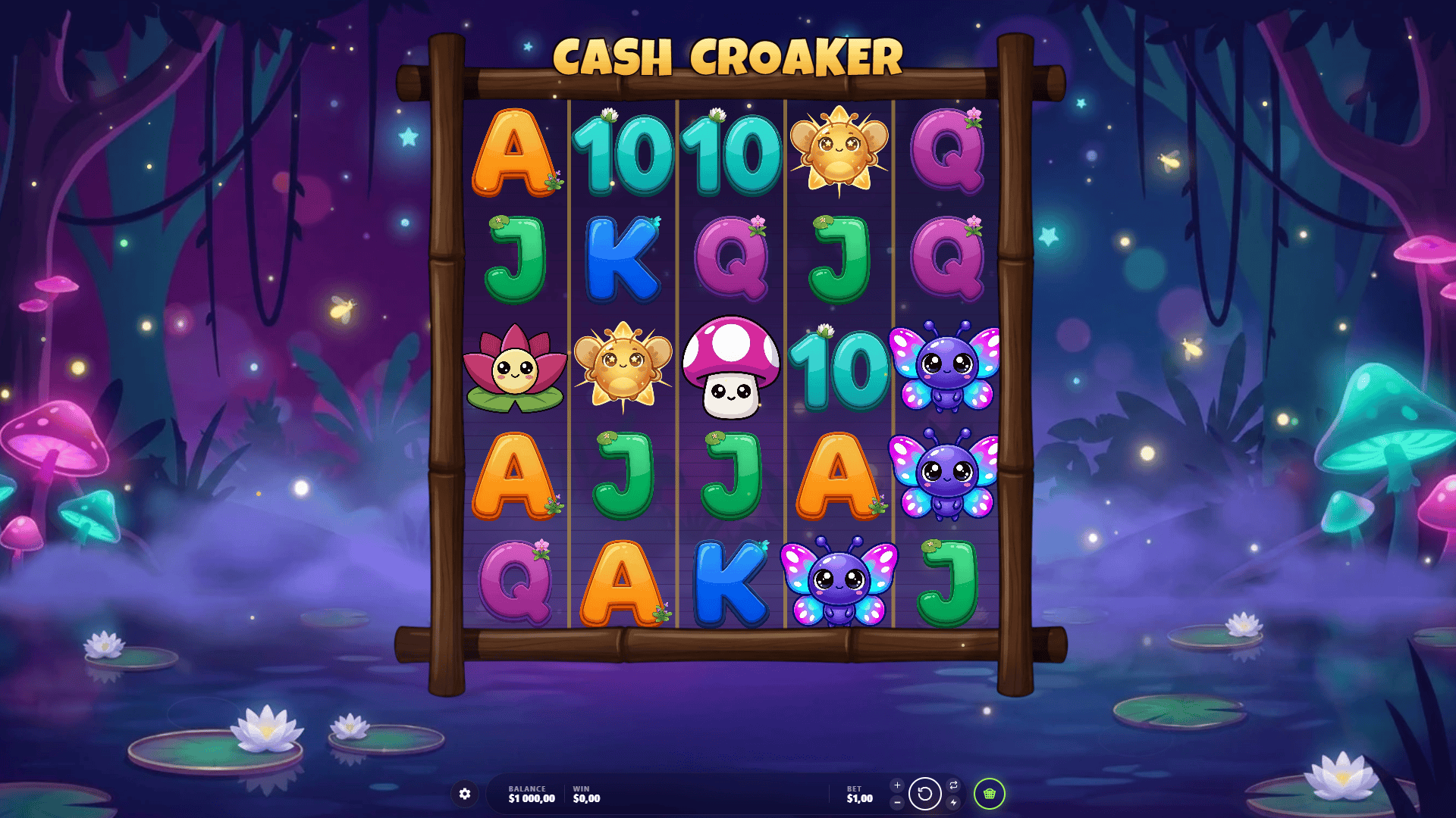 Cash Croaker slot gameplay reels