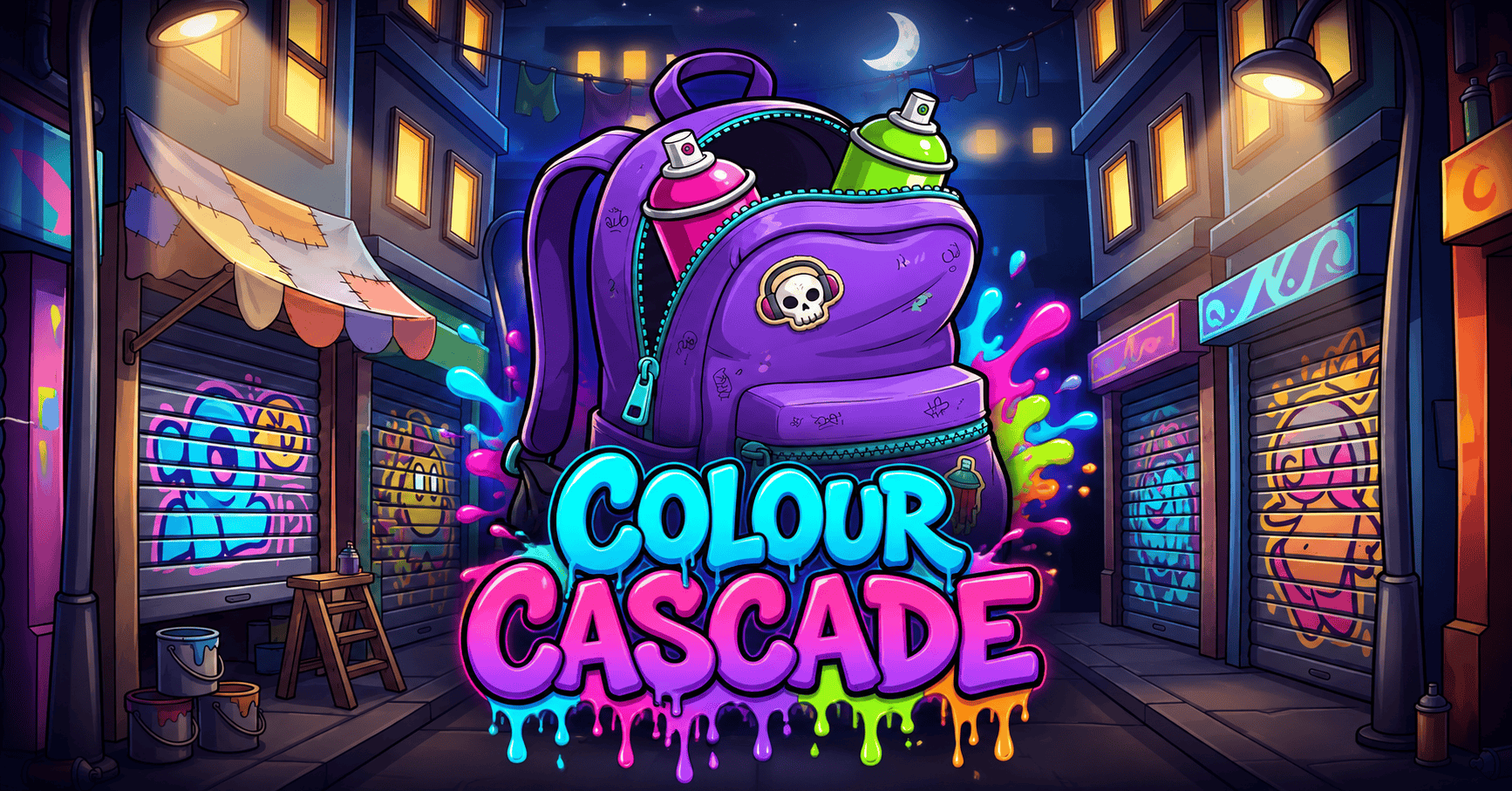 Colour Cascade Slot Demo by Tilt Room Games slot cover image