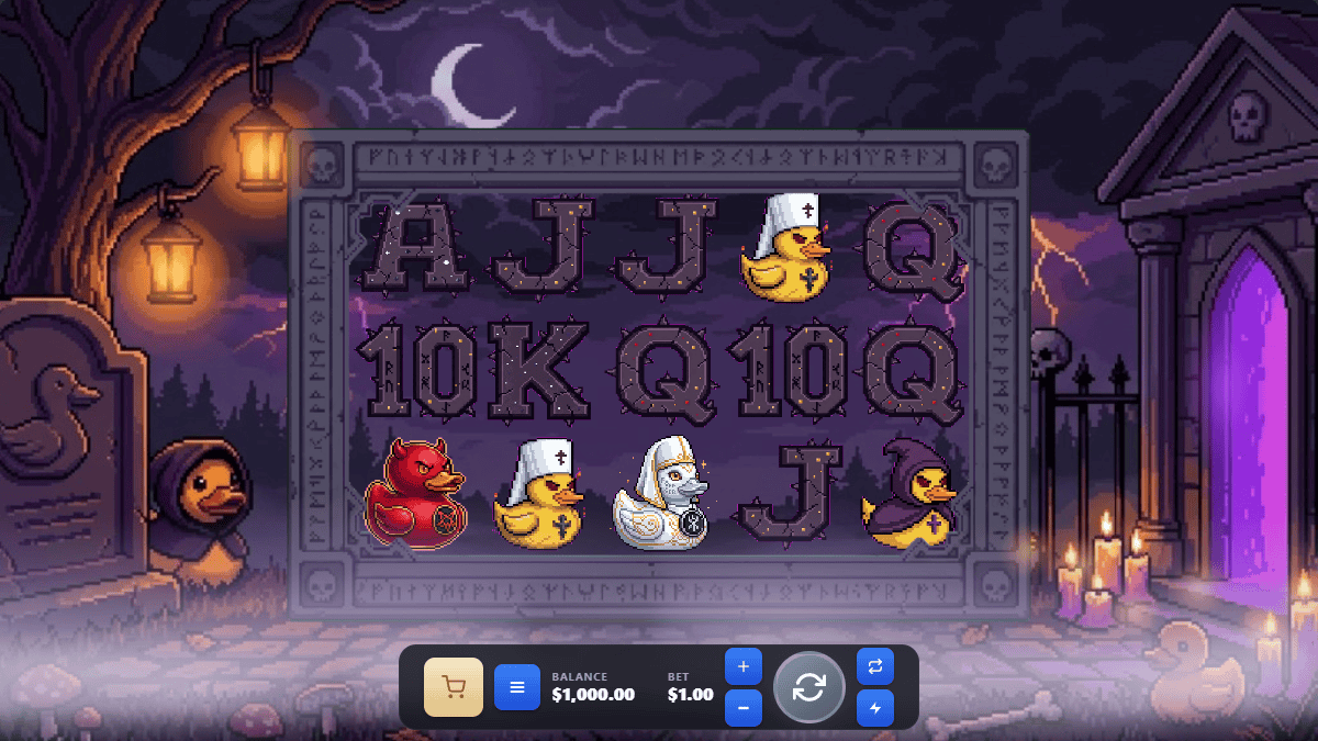 Duck Cult slot gameplay reels
