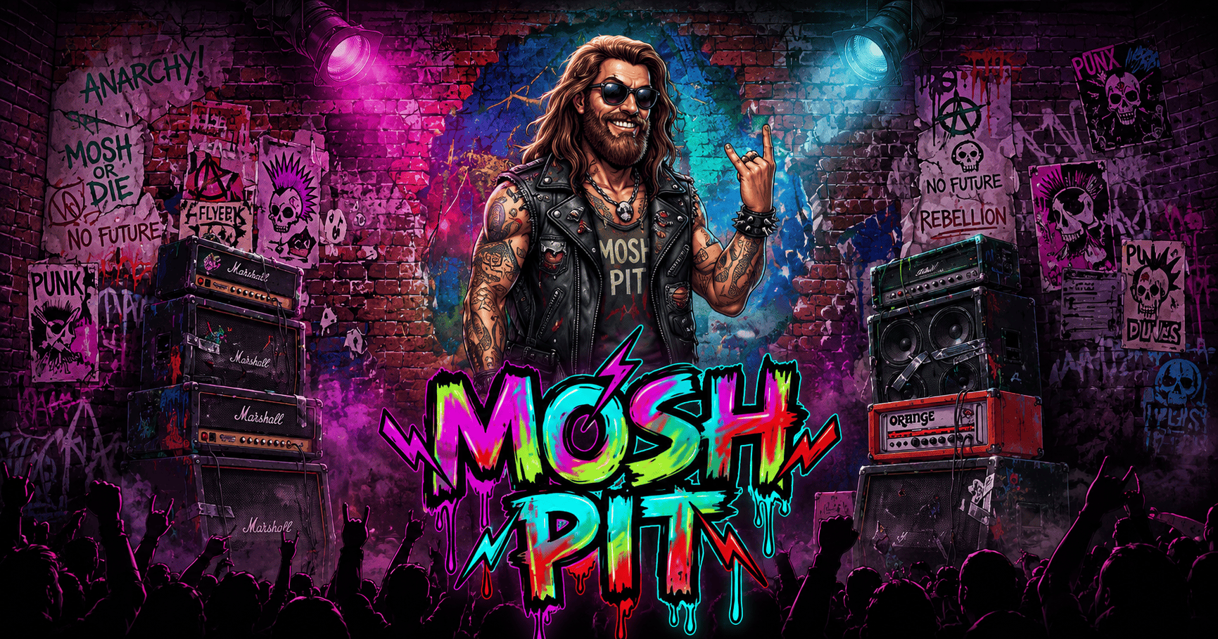 Mosh Pit Slot Demo by Tilt Room Games slot cover image