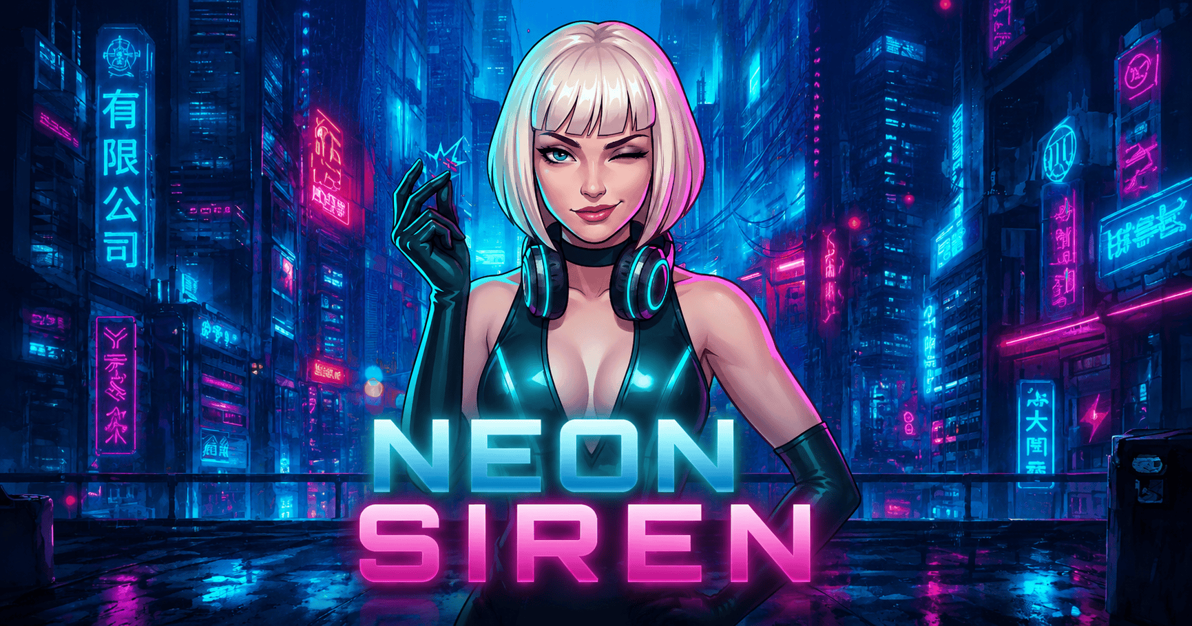 Neon Siren Slot Demo by Tilt Room Games slot cover image