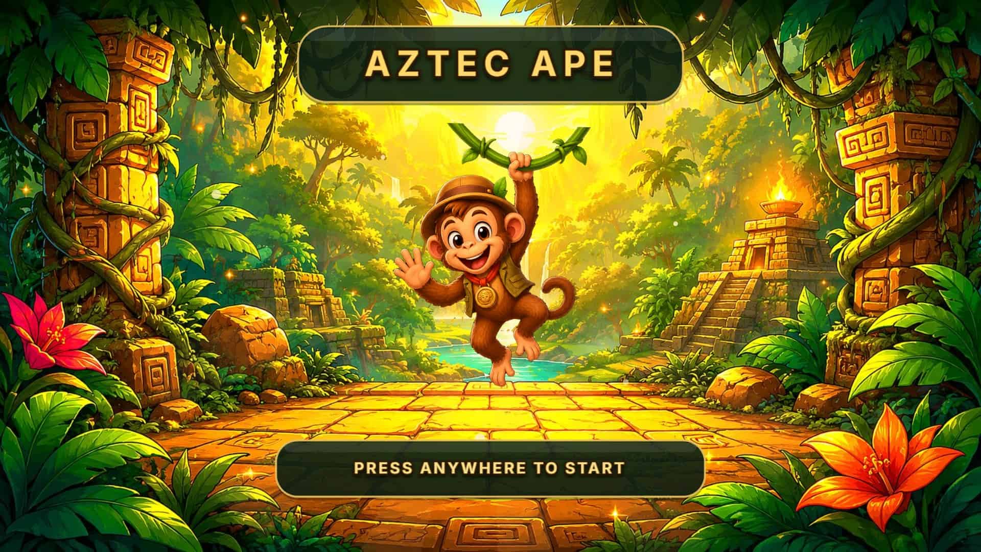 Aztec Ape slot intro screen
