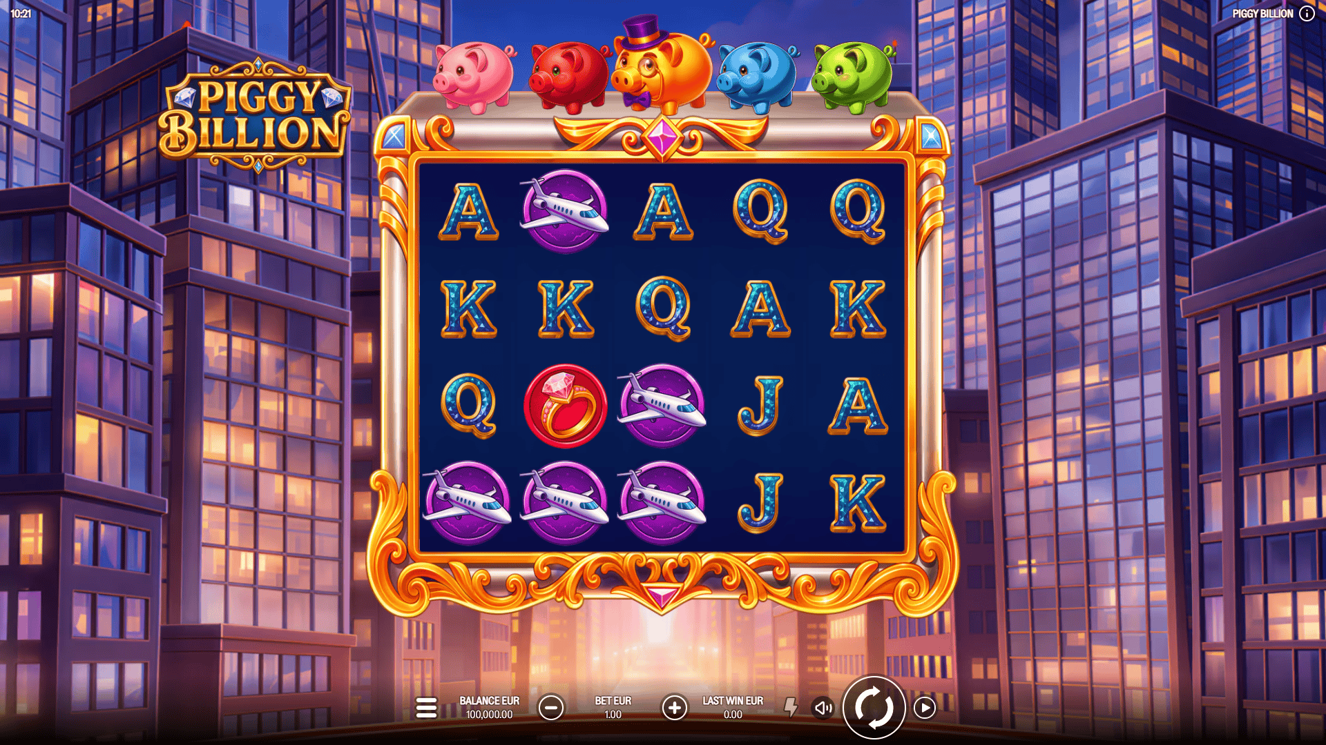 Piggy Billion slot gameplay reels