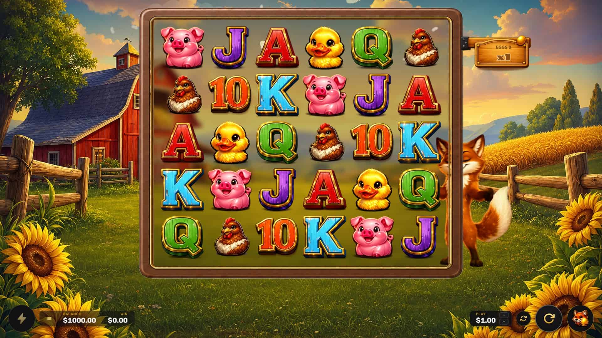 Foxy Twister slot gameplay reels