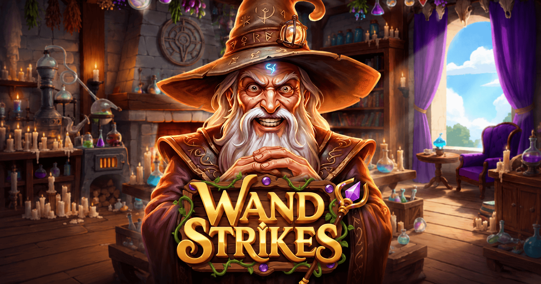 Wand Strikes Slot Demo by Uppercut Gaming slot cover image