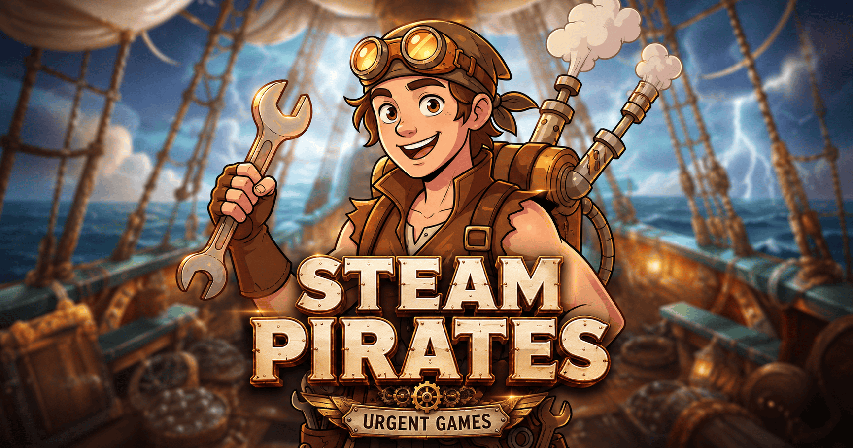 Steam Pirates Slot Demo by Urgent Games slot cover image