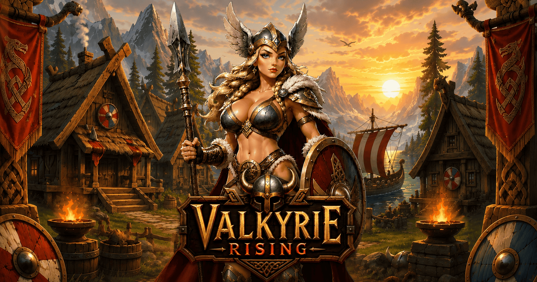 Valkyrie Rising Slot Demo by Valhalla slot cover image