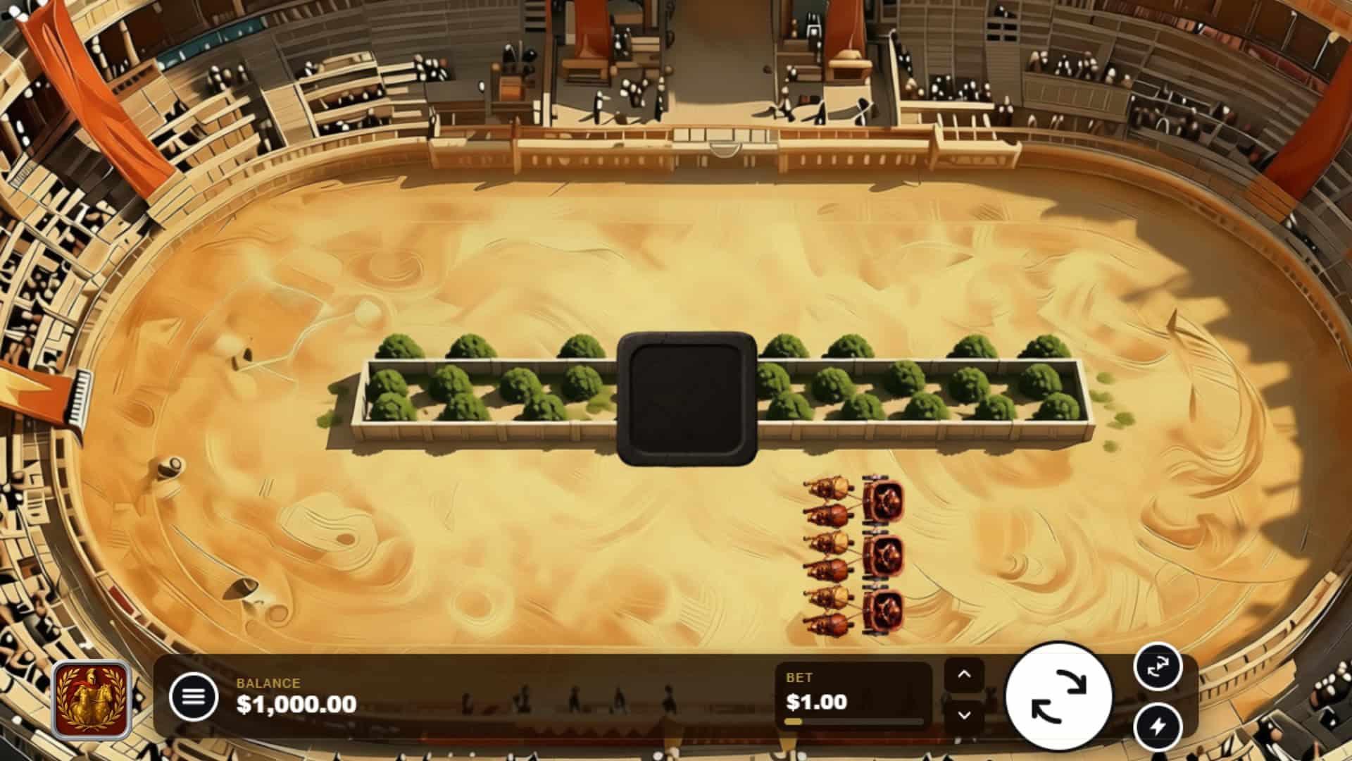Circus Maximus slot gameplay reels