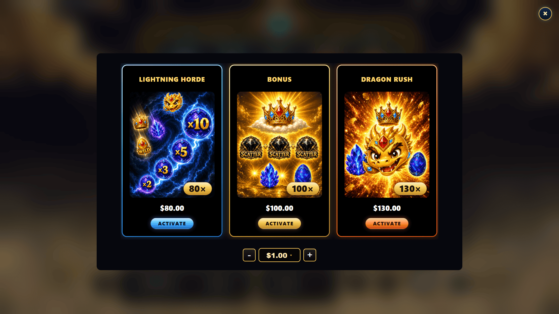 DragoroSkyTreasure bonus buy menu