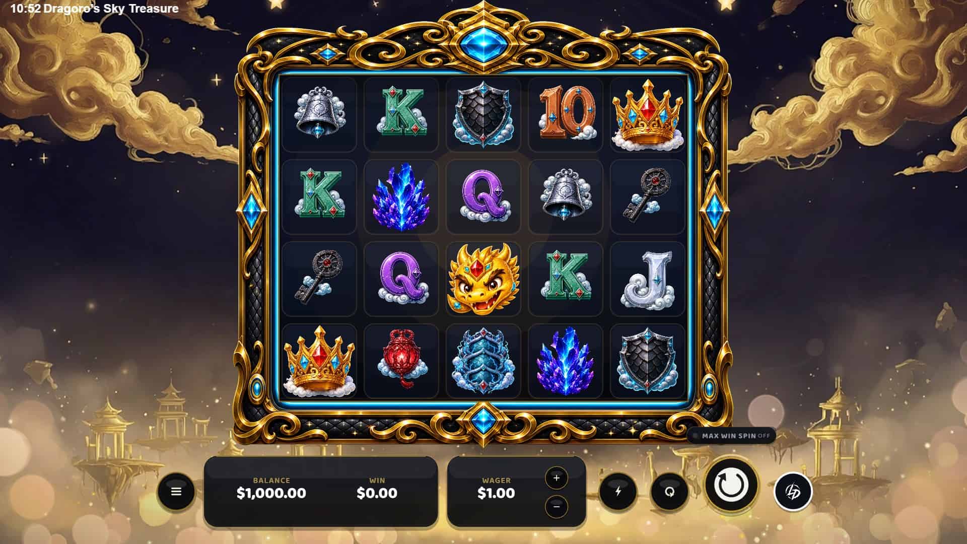 DragoroSkyTreasure slot gameplay reels