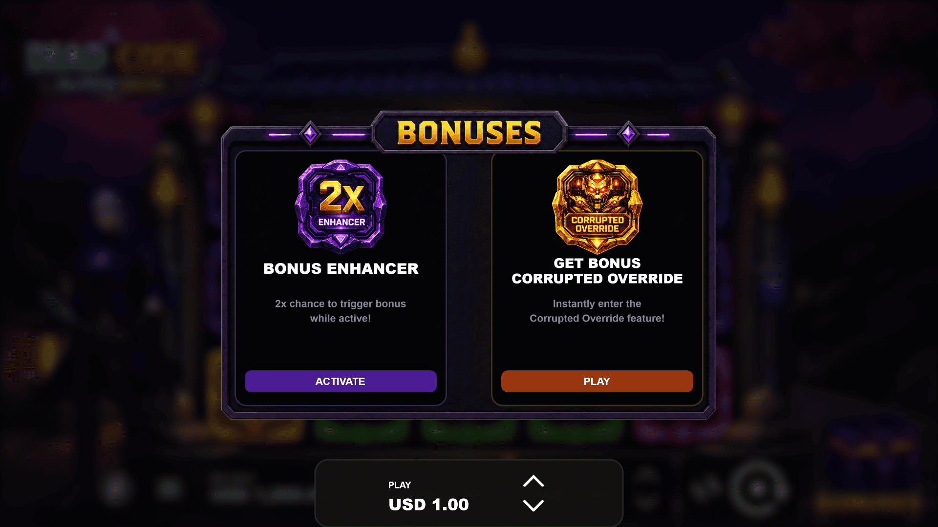 Dead Code Glitch Gain bonus buy menu
