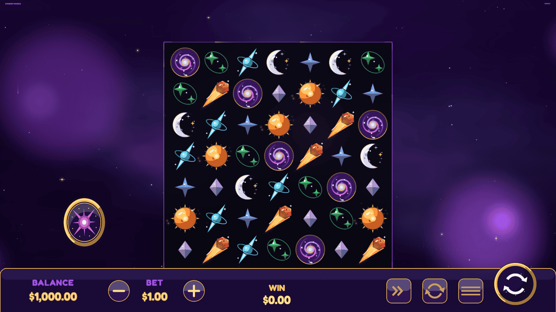 Stardust Sparkle slot gameplay reels