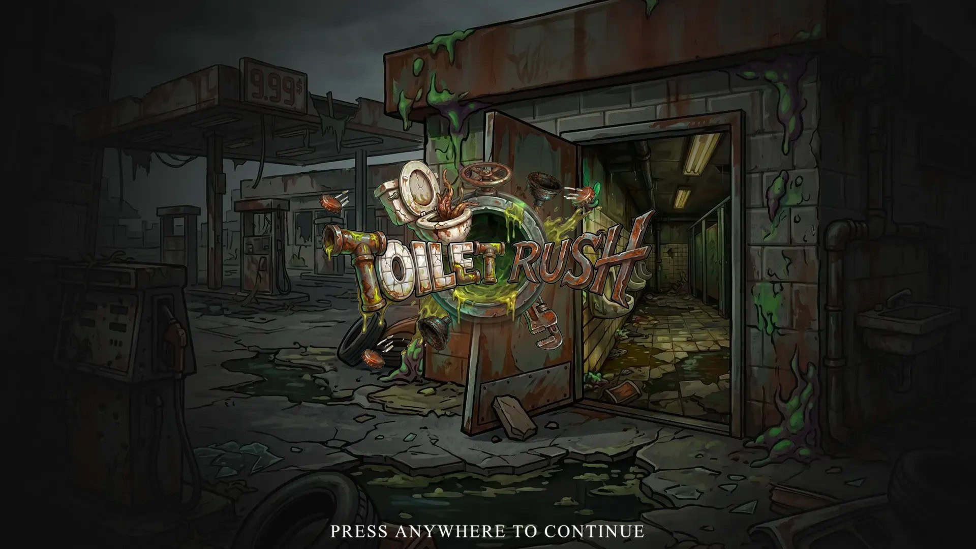 Toilet Rush slot intro screen