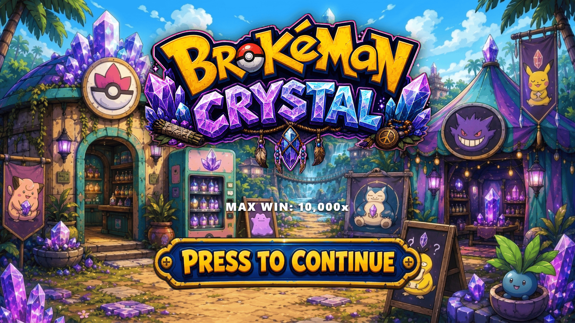 Brokeman slot intro screen