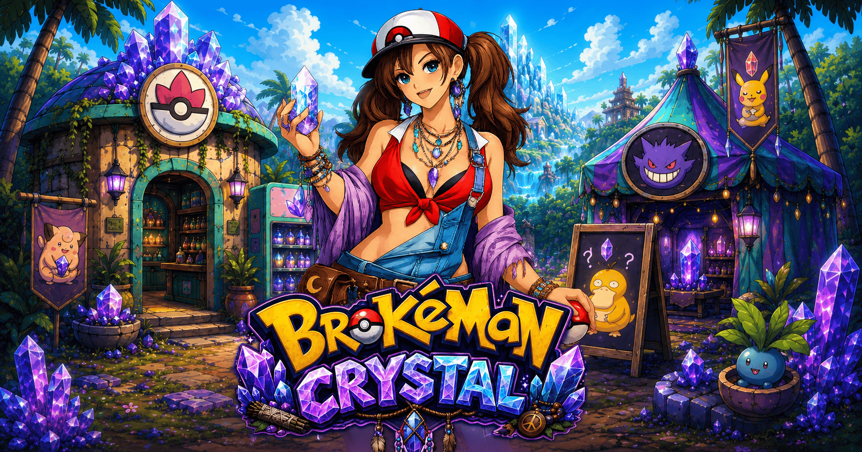 BrokeMan Crystal Slot Demo by Widehole Studios slot cover image