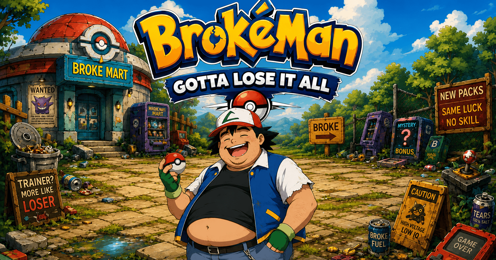 Brokeman Slot Demo by Widehole Studios slot cover image