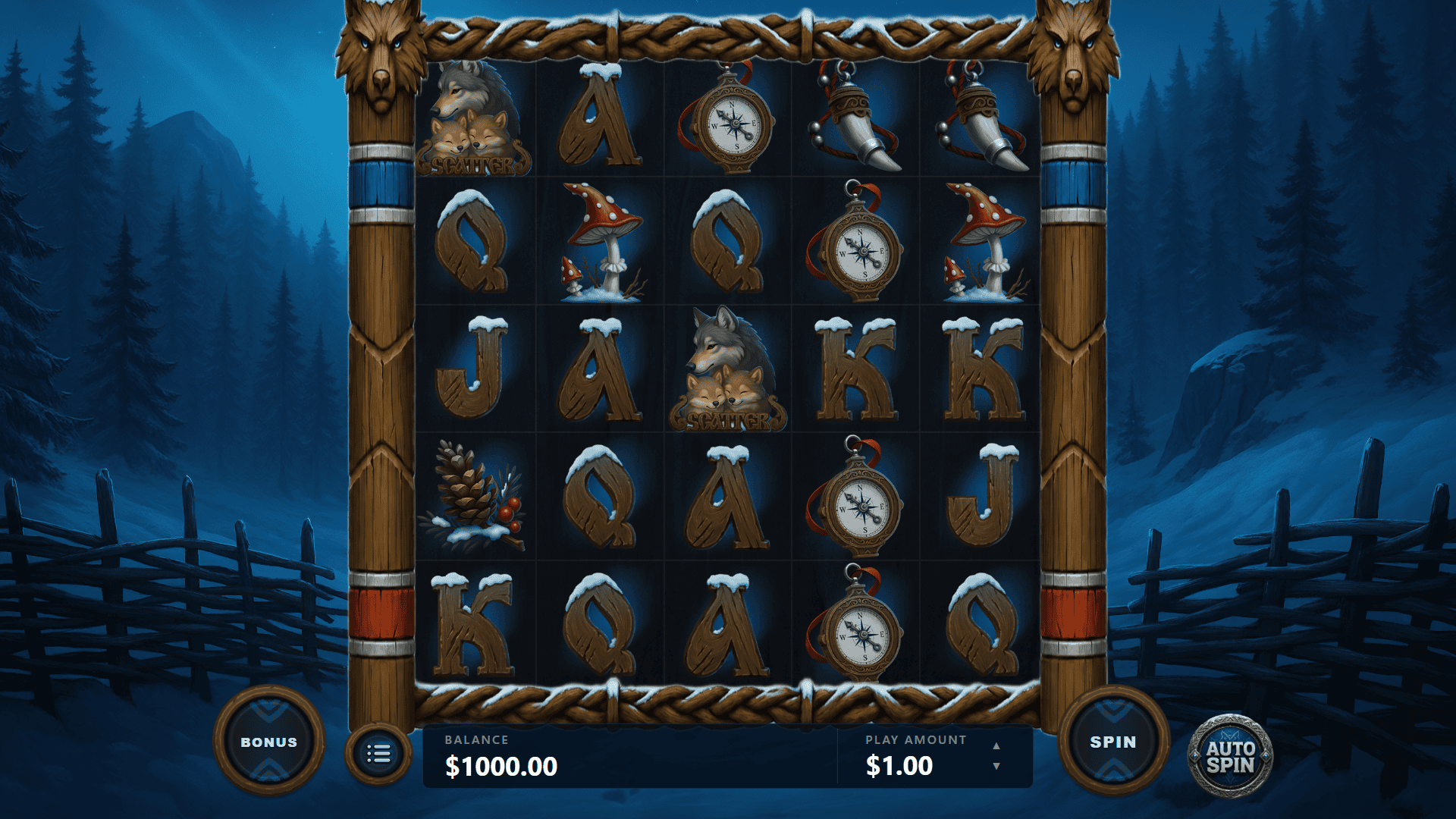 Spirit of the North slot gameplay reels