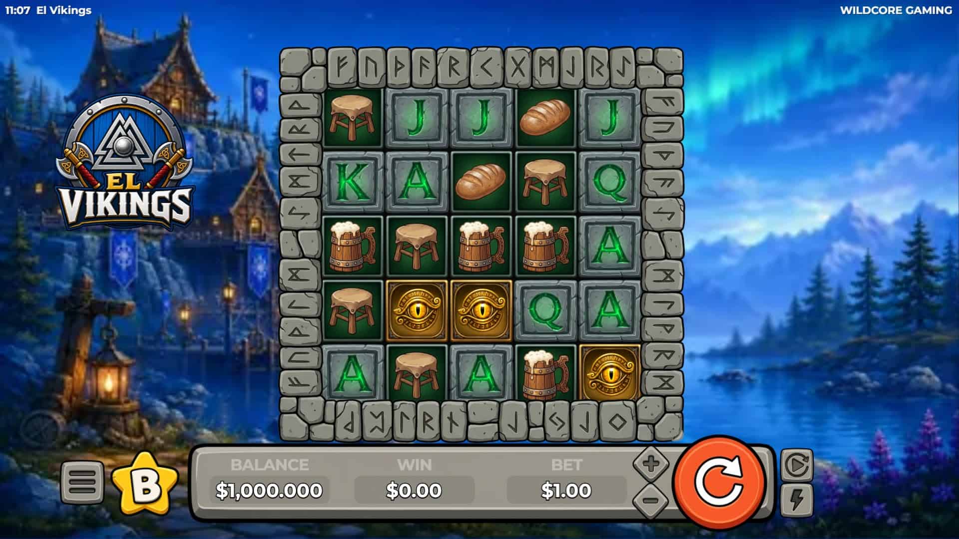 El Viking slot gameplay reels