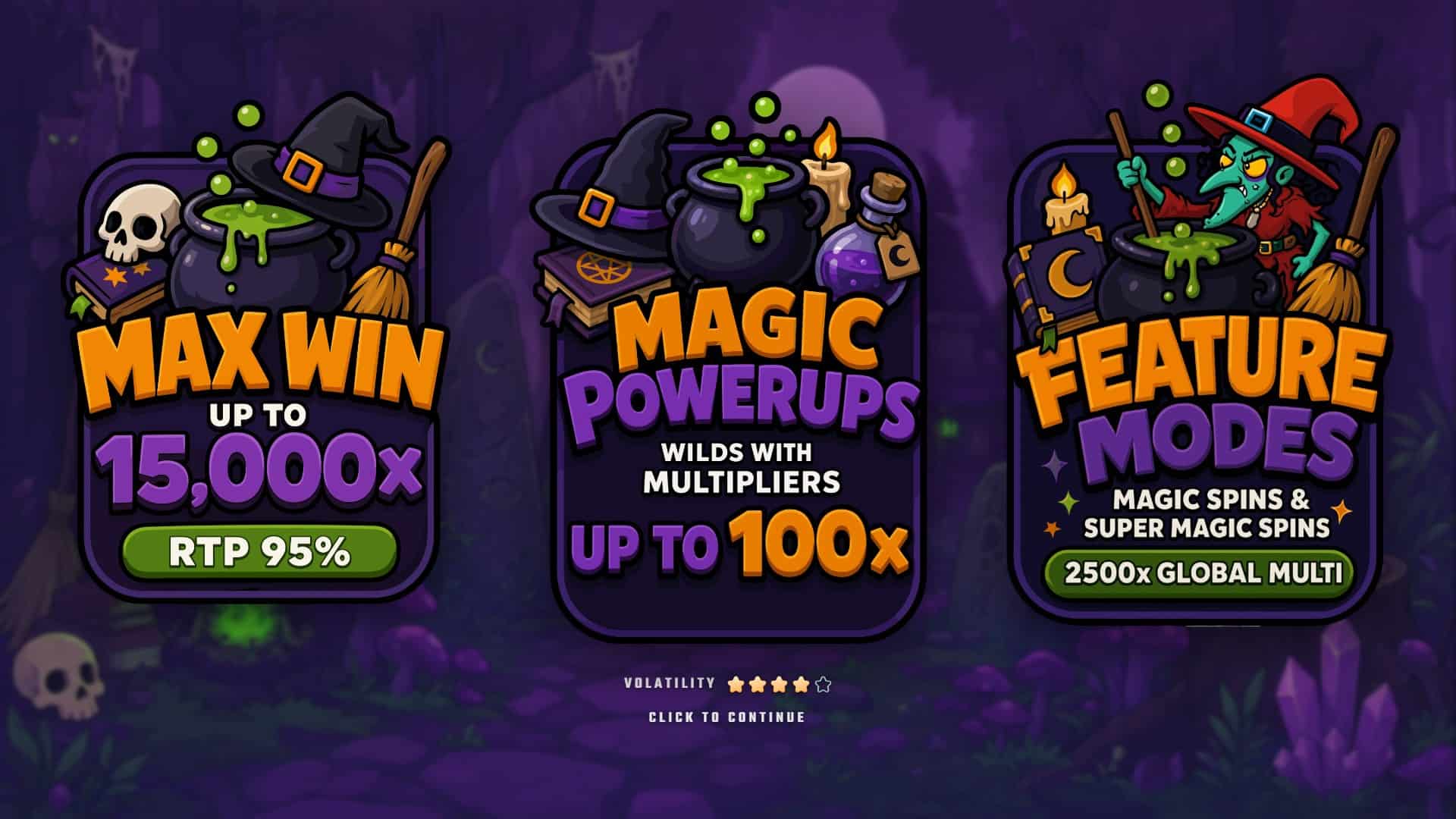 Magical Orb slot intro screen