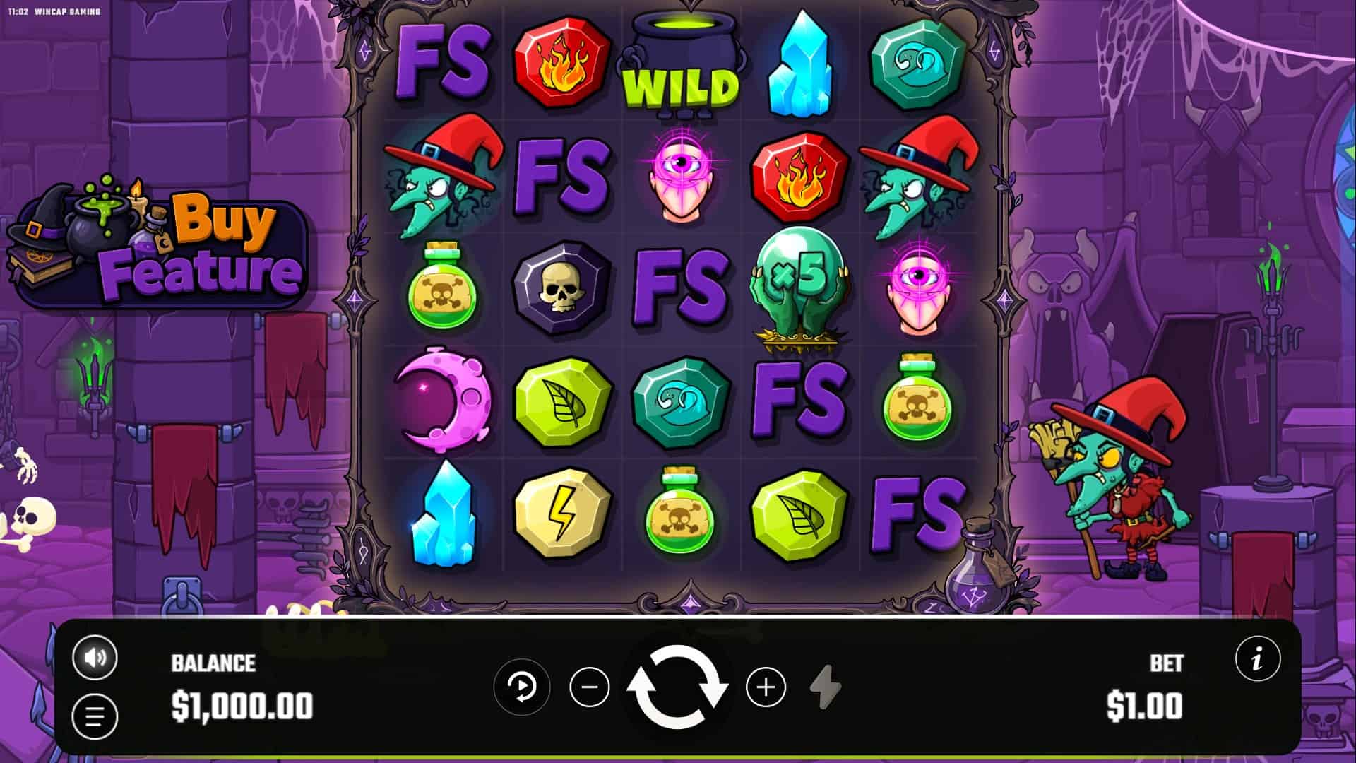 Magical Orb slot gameplay reels