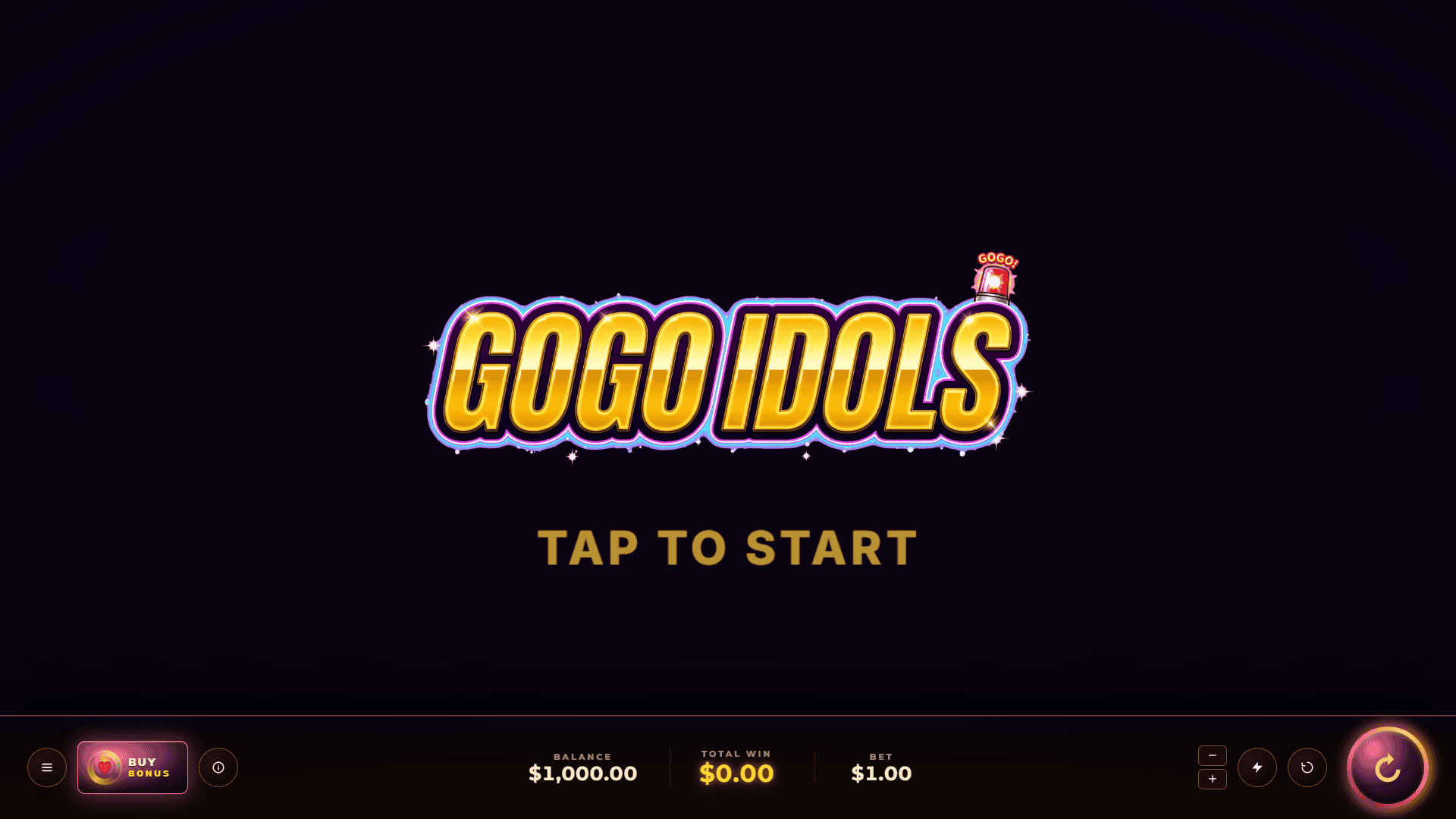 GOGO Idols! slot gameplay reels