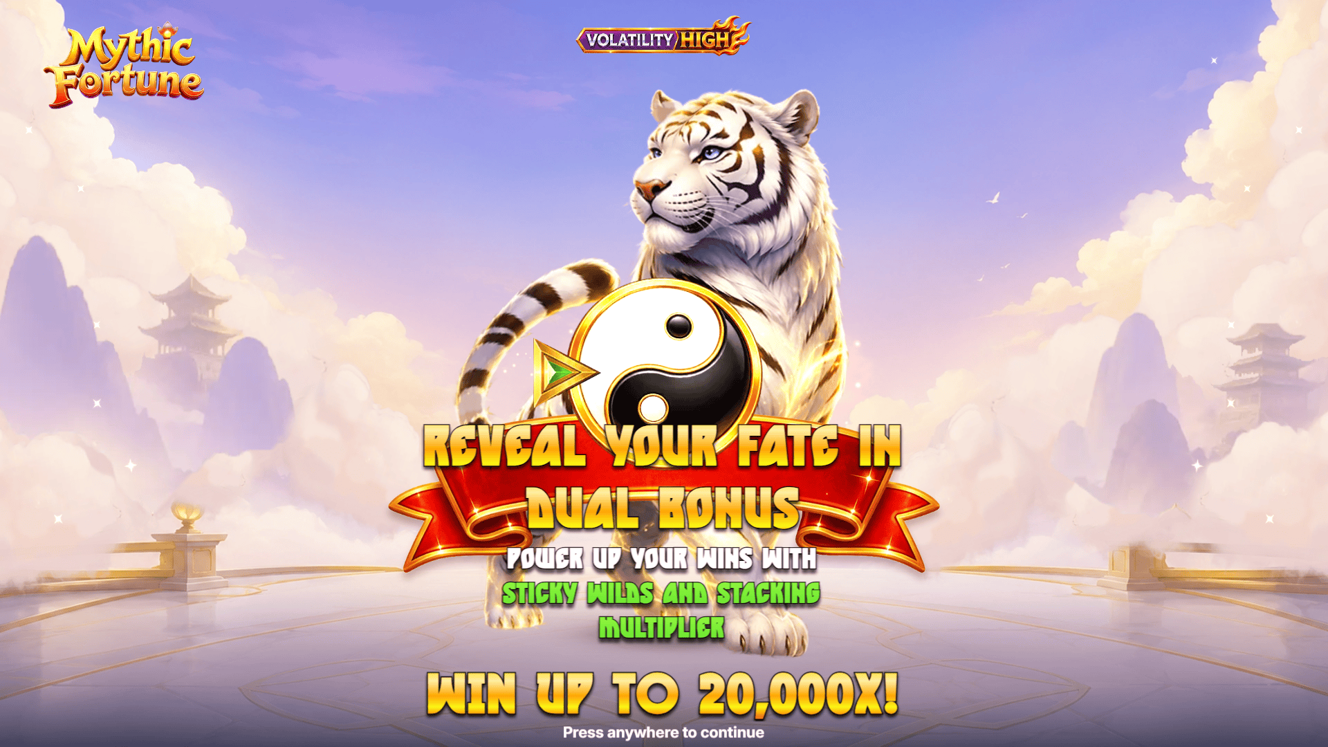 Mythic Fortune slot intro screen