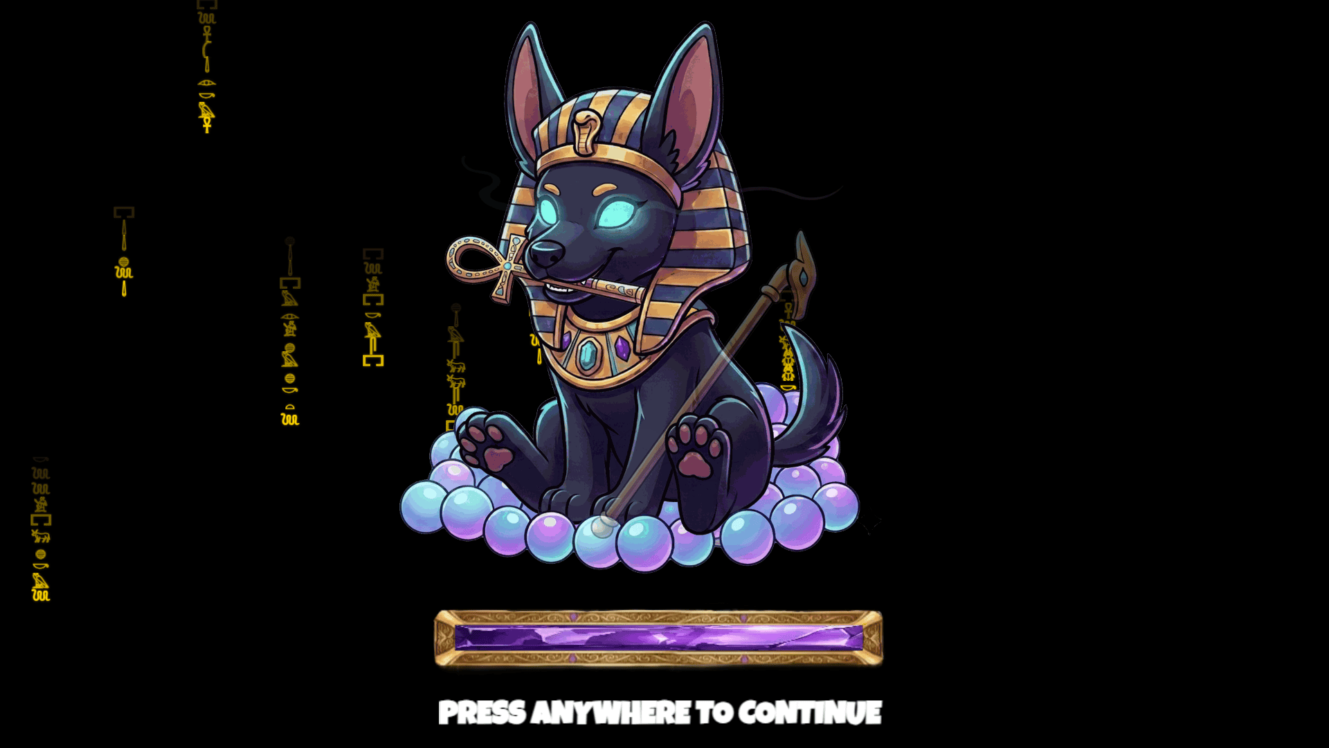 Anubis Puppy slot intro screen