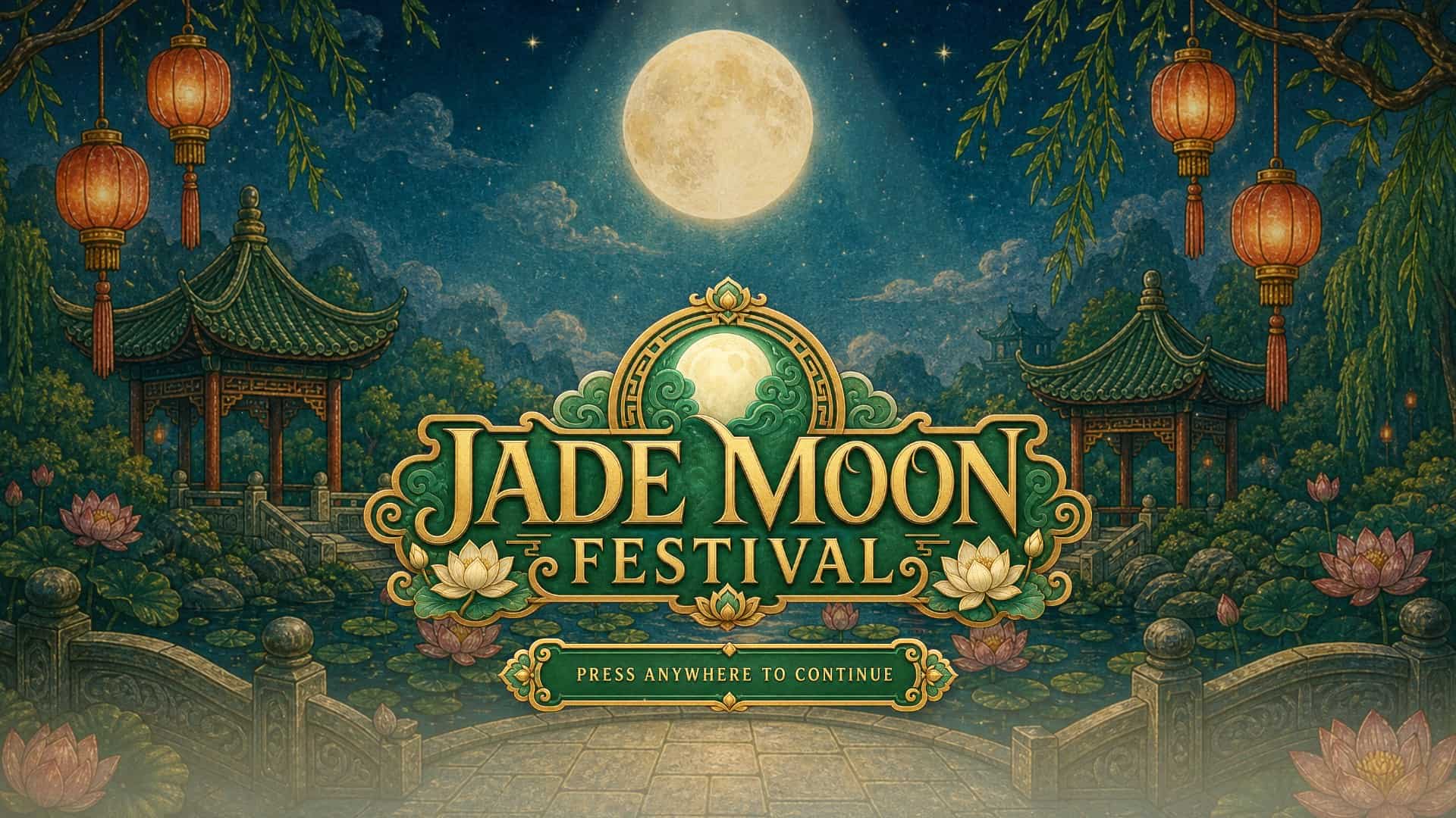 Jade Moon slot intro screen