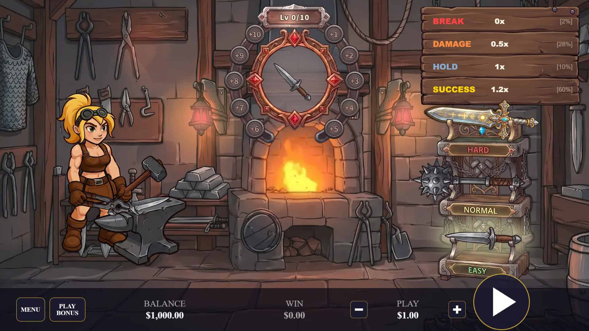 Forge Fortune slot gameplay reels