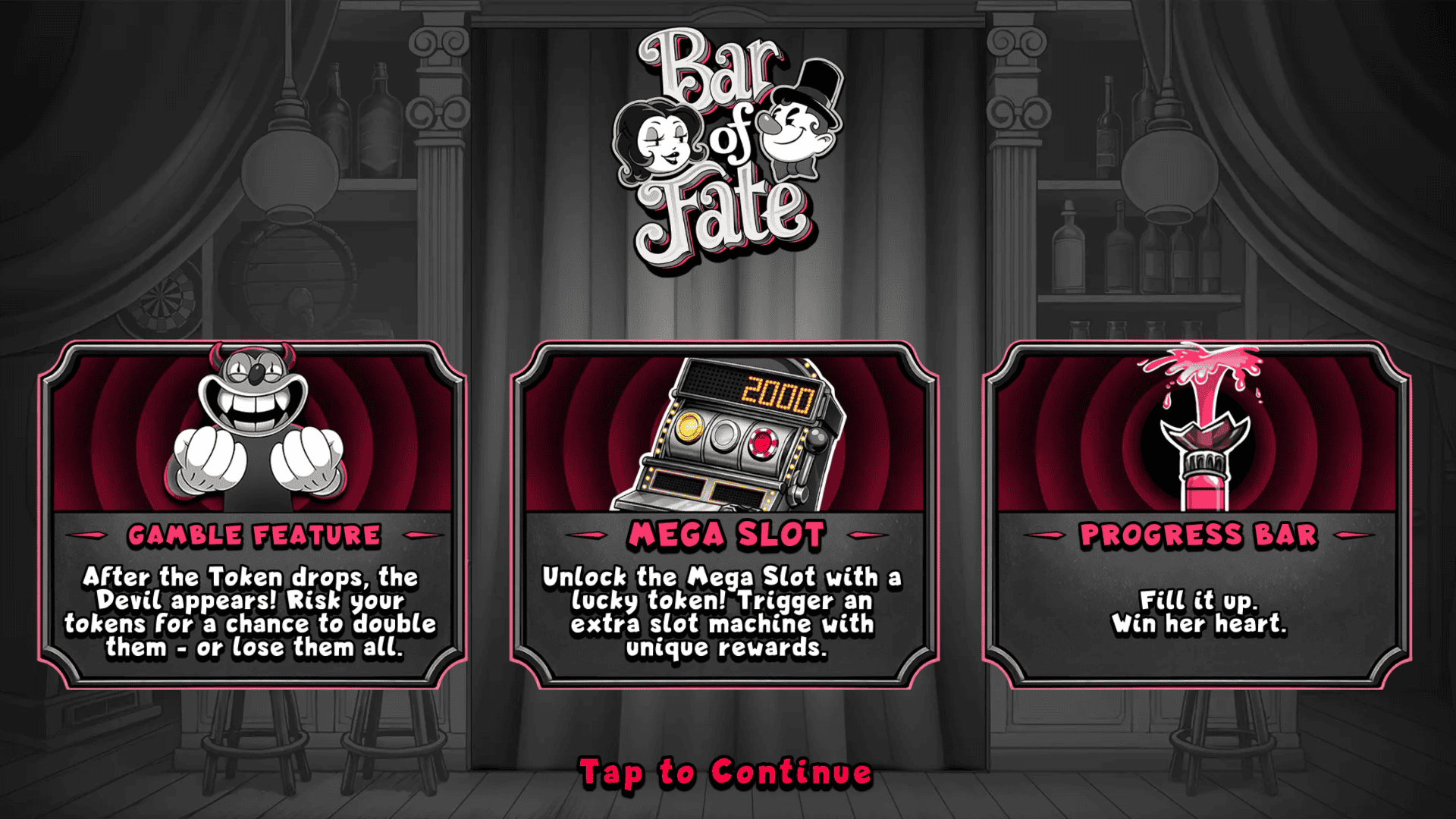 Bar of Fate slot intro screen