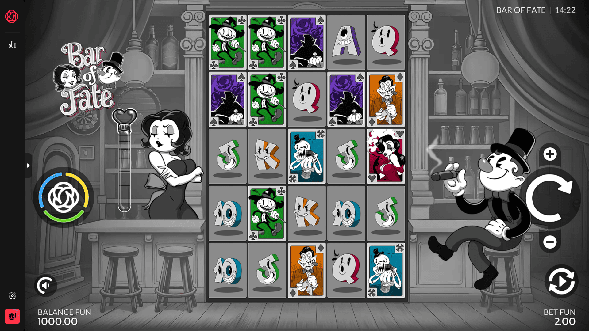Bar of Fate slot gameplay reels