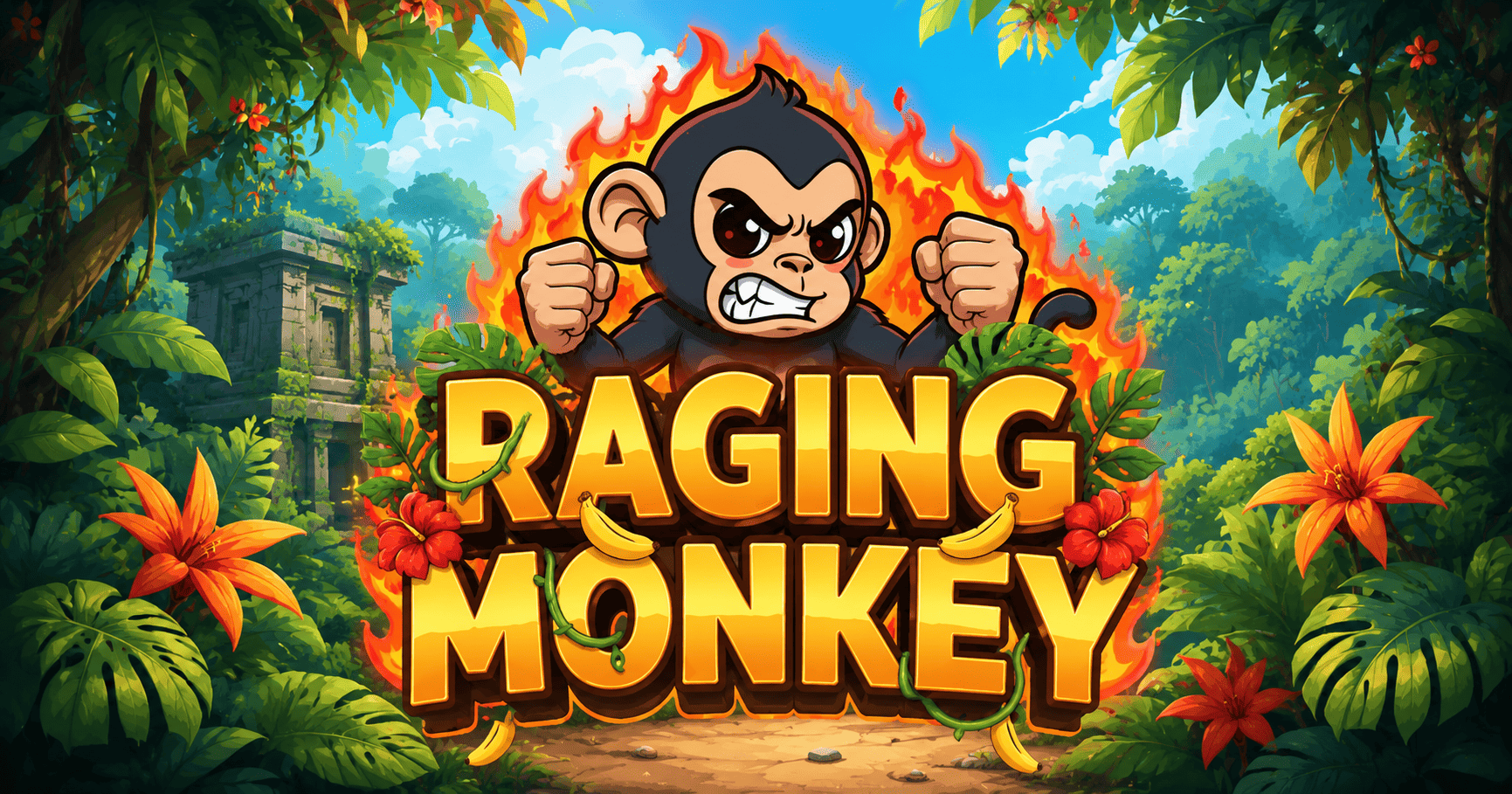 Raging Monkey Slot Demo by Amjm Studio slot cover image