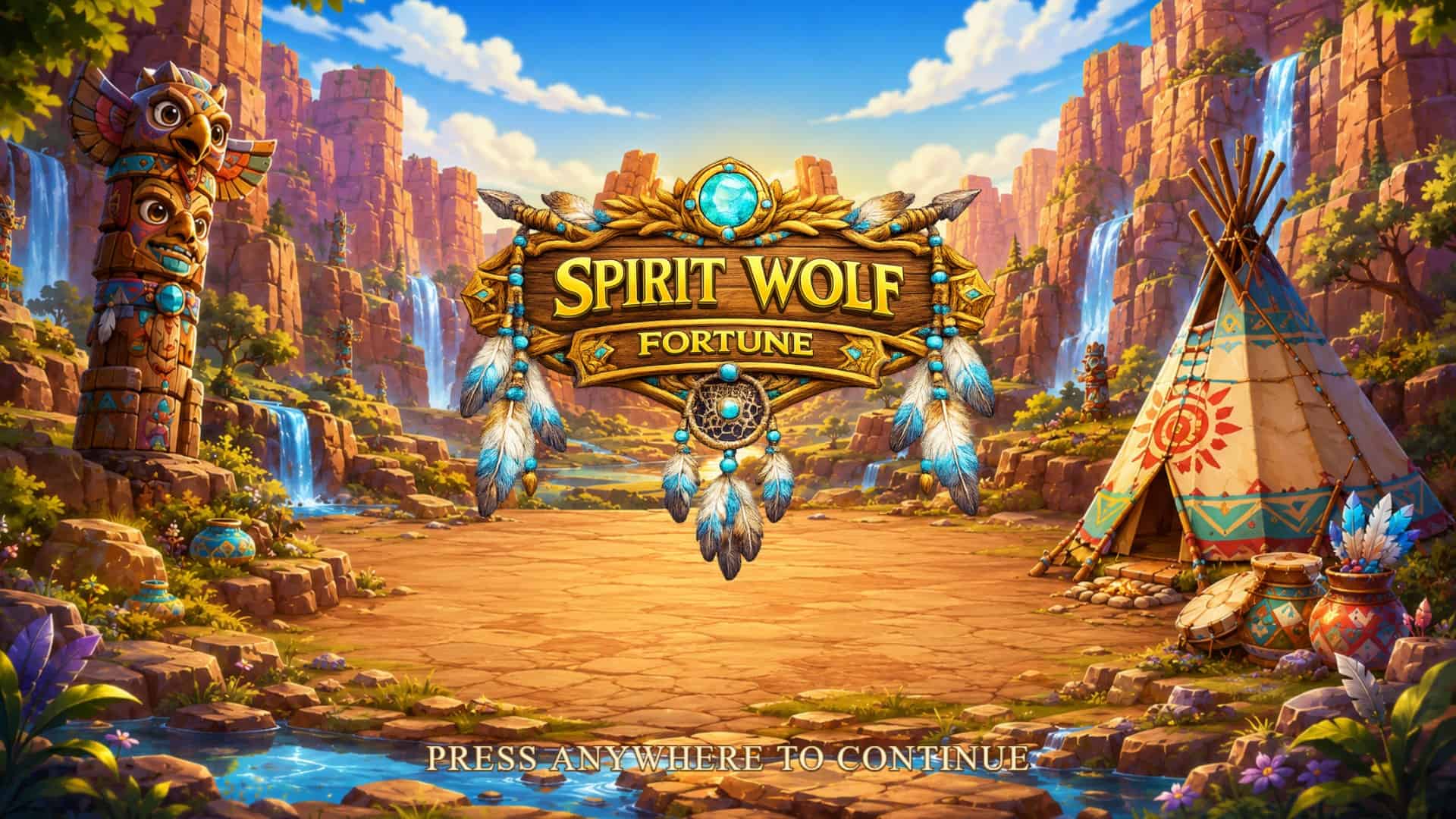 Spirit Wolf Fortune slot intro screen
